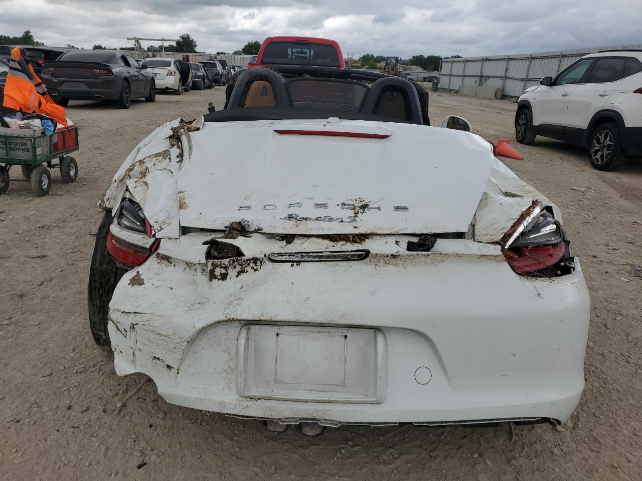 2014 Porsche Boxster S White vin: WP0CB2A88ES141465