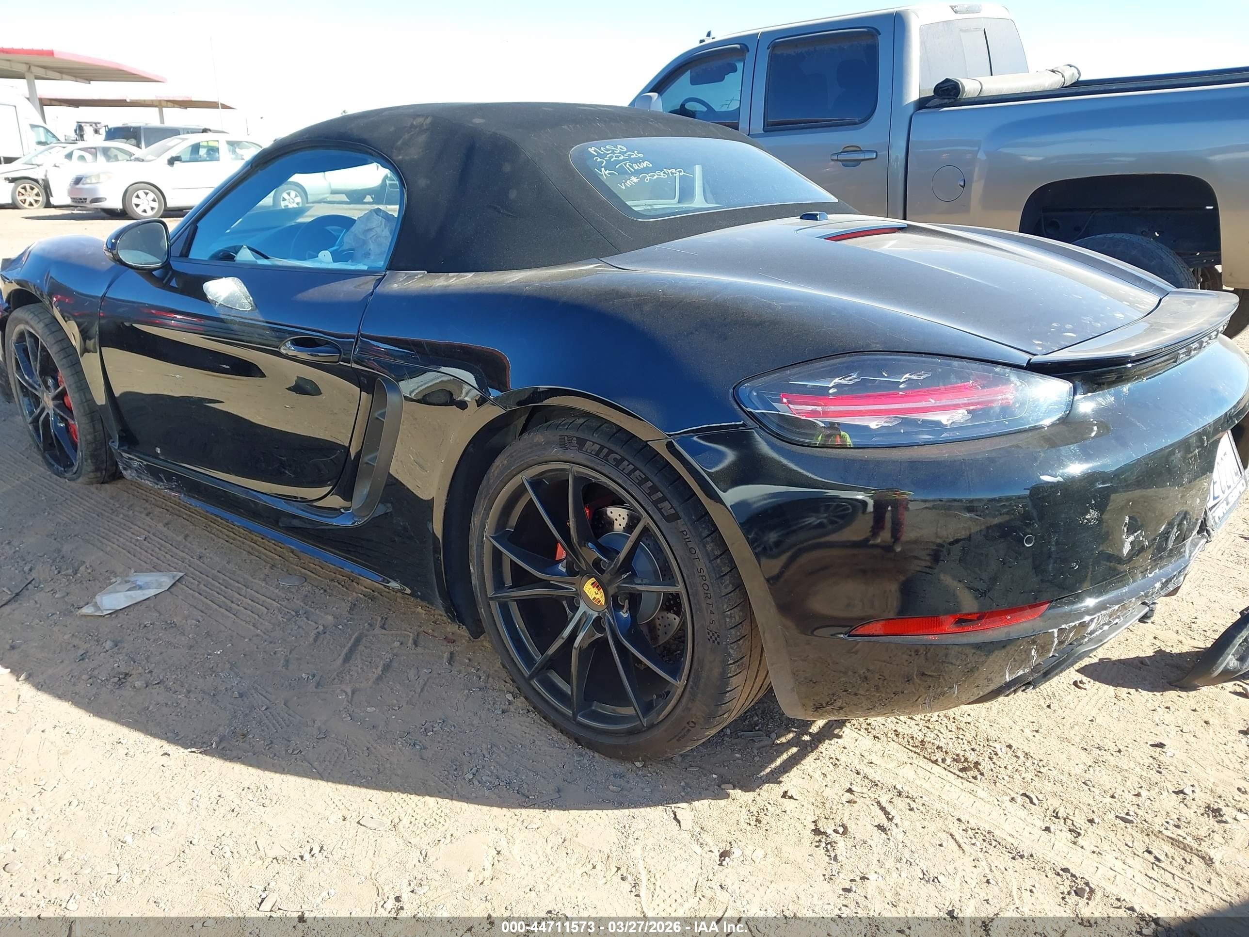 2019 Porsche 718 Boxster S Black vin: WP0CB2A88KS228732