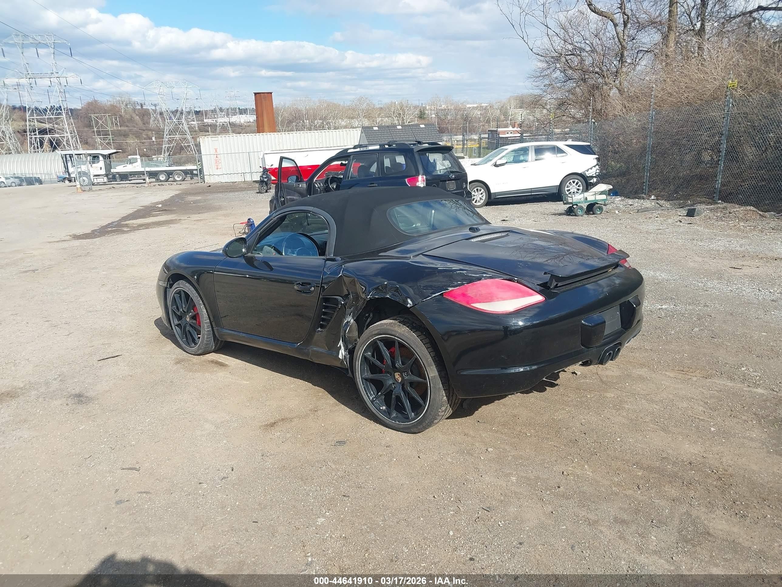 2012 Porsche Boxster   Black vin: WP0CB2A89CS798076