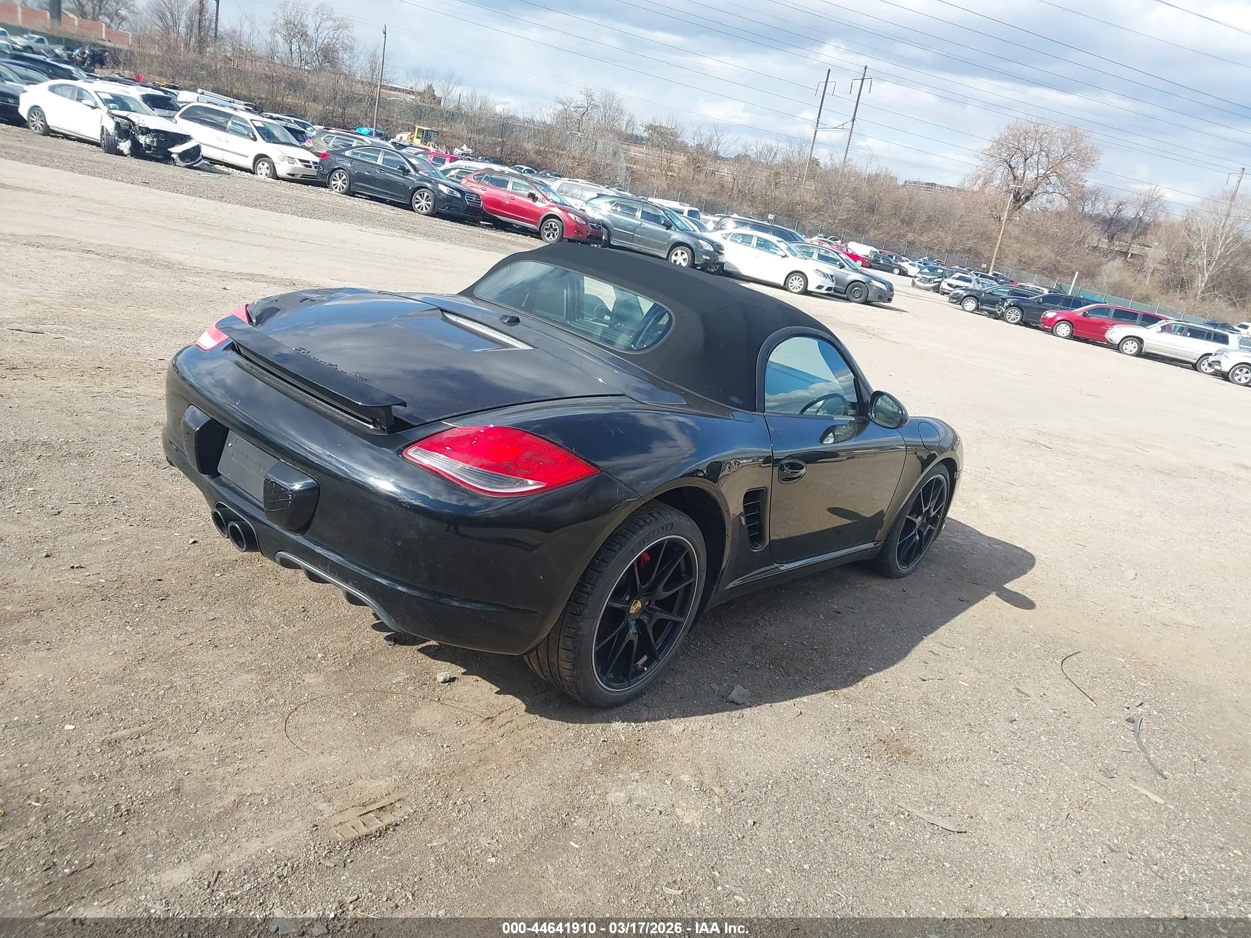 2012 Porsche Boxster   Black vin: WP0CB2A89CS798076