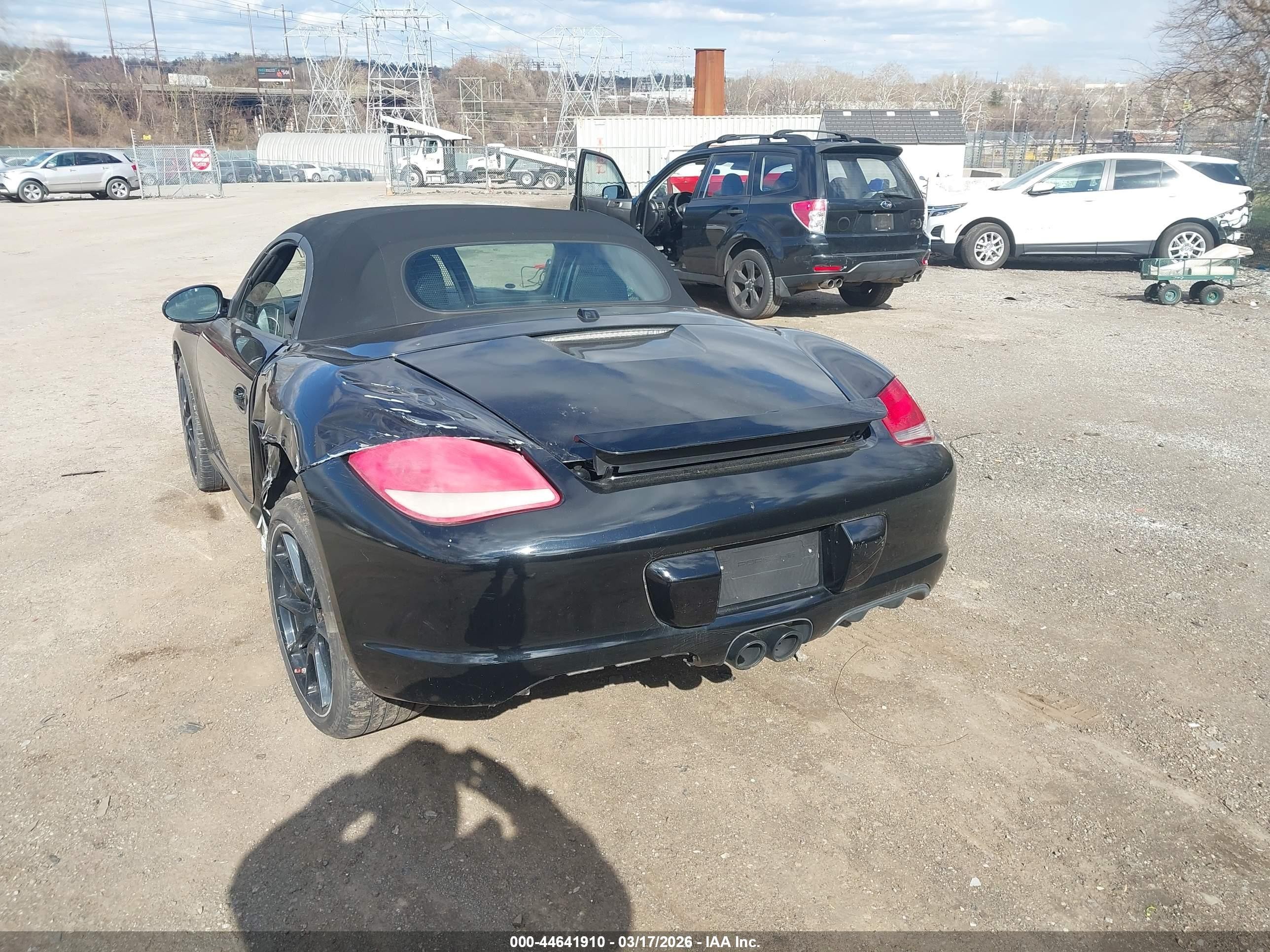 2012 Porsche Boxster   Black vin: WP0CB2A89CS798076