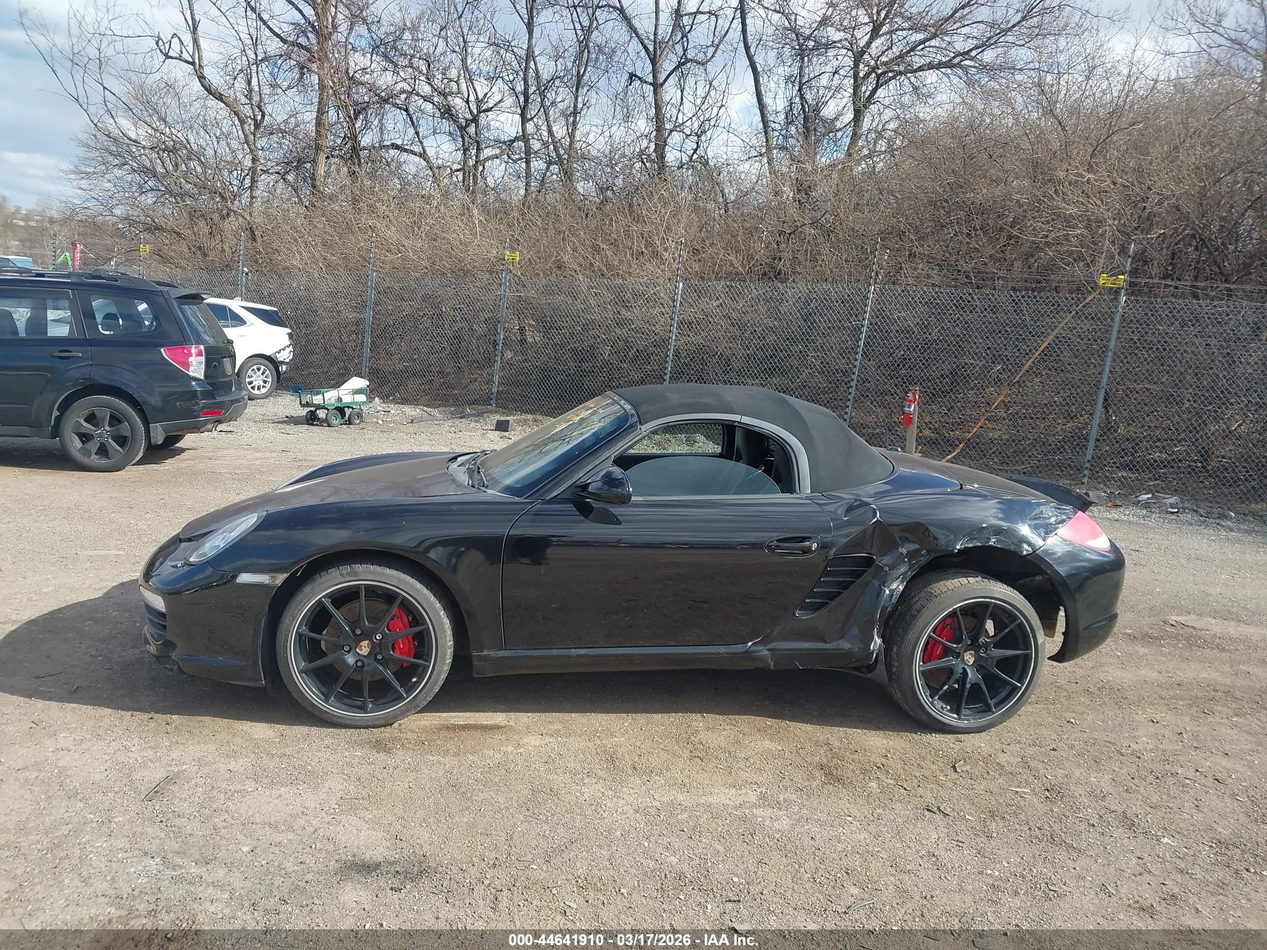 2012 Porsche Boxster   Black vin: WP0CB2A89CS798076