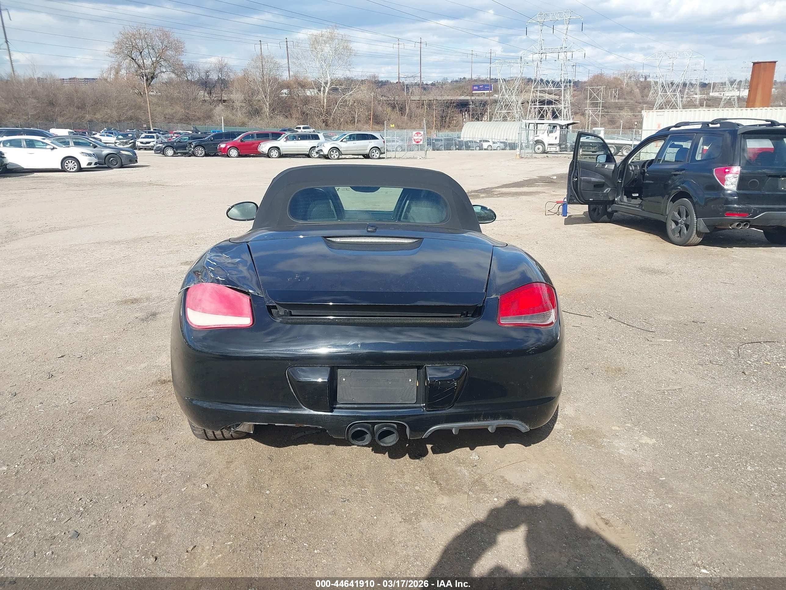 2012 Porsche Boxster   Black vin: WP0CB2A89CS798076