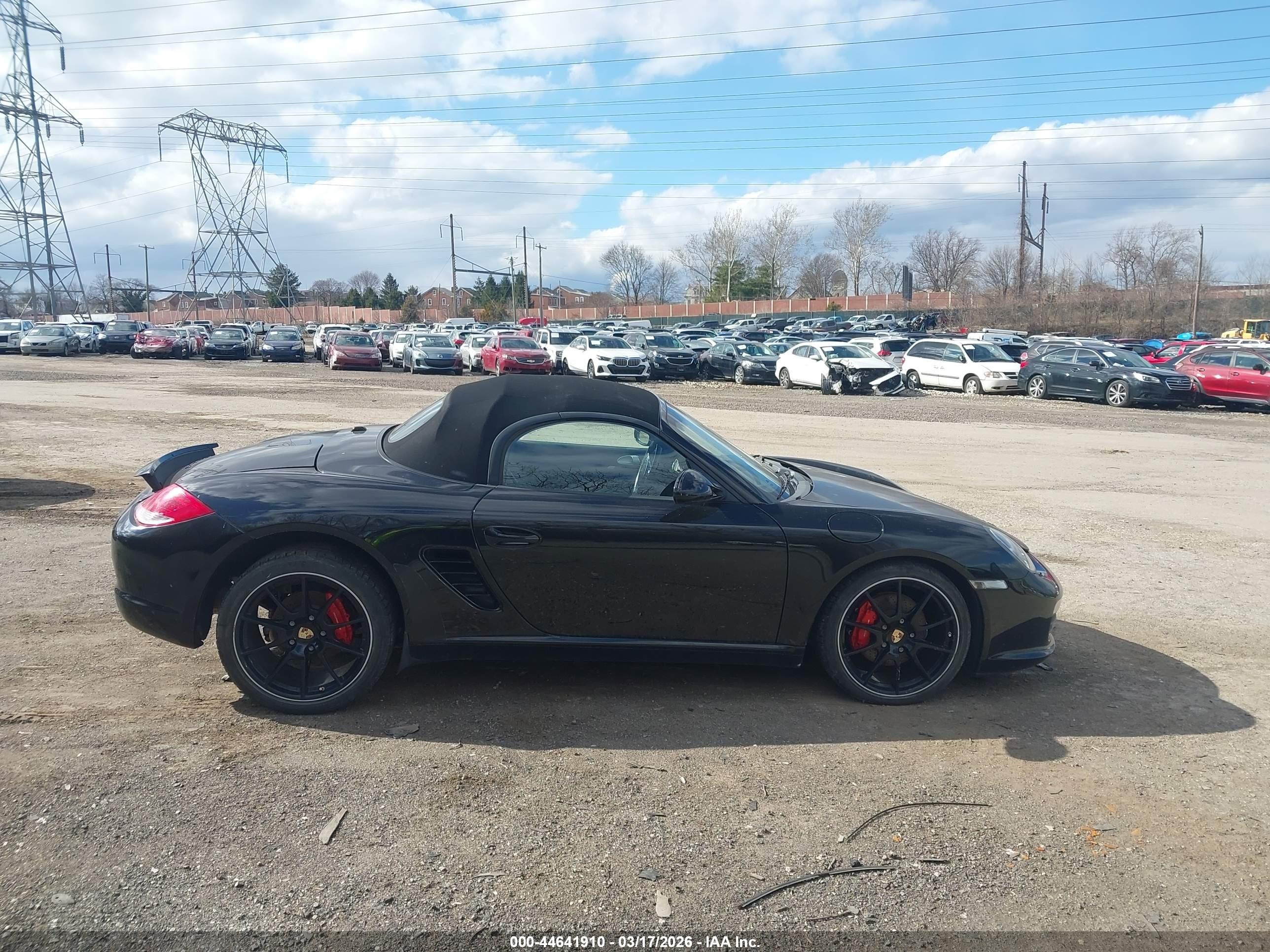 2012 Porsche Boxster   Black vin: WP0CB2A89CS798076