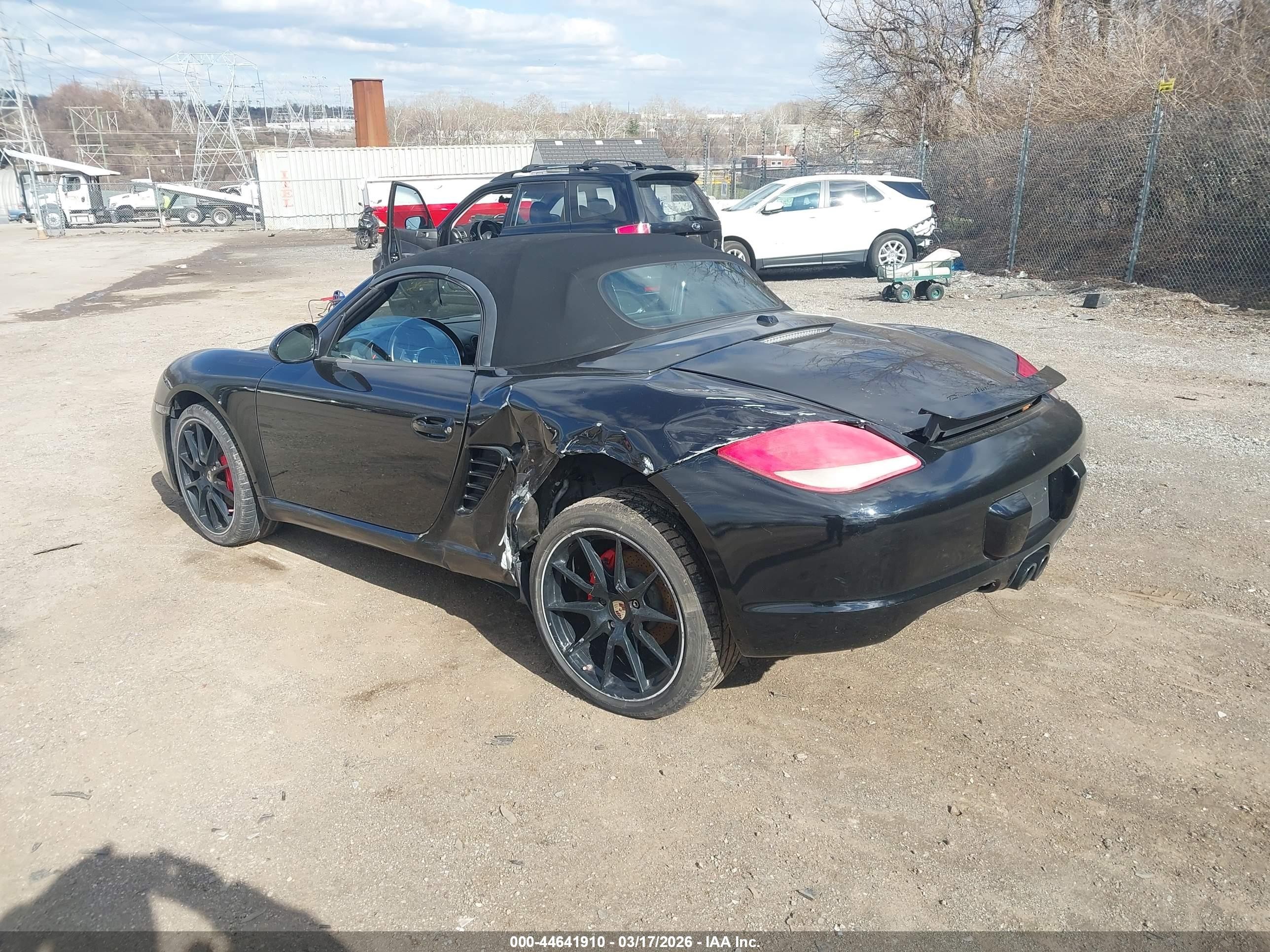 2012 Porsche Boxster   Black vin: WP0CB2A89CS798076