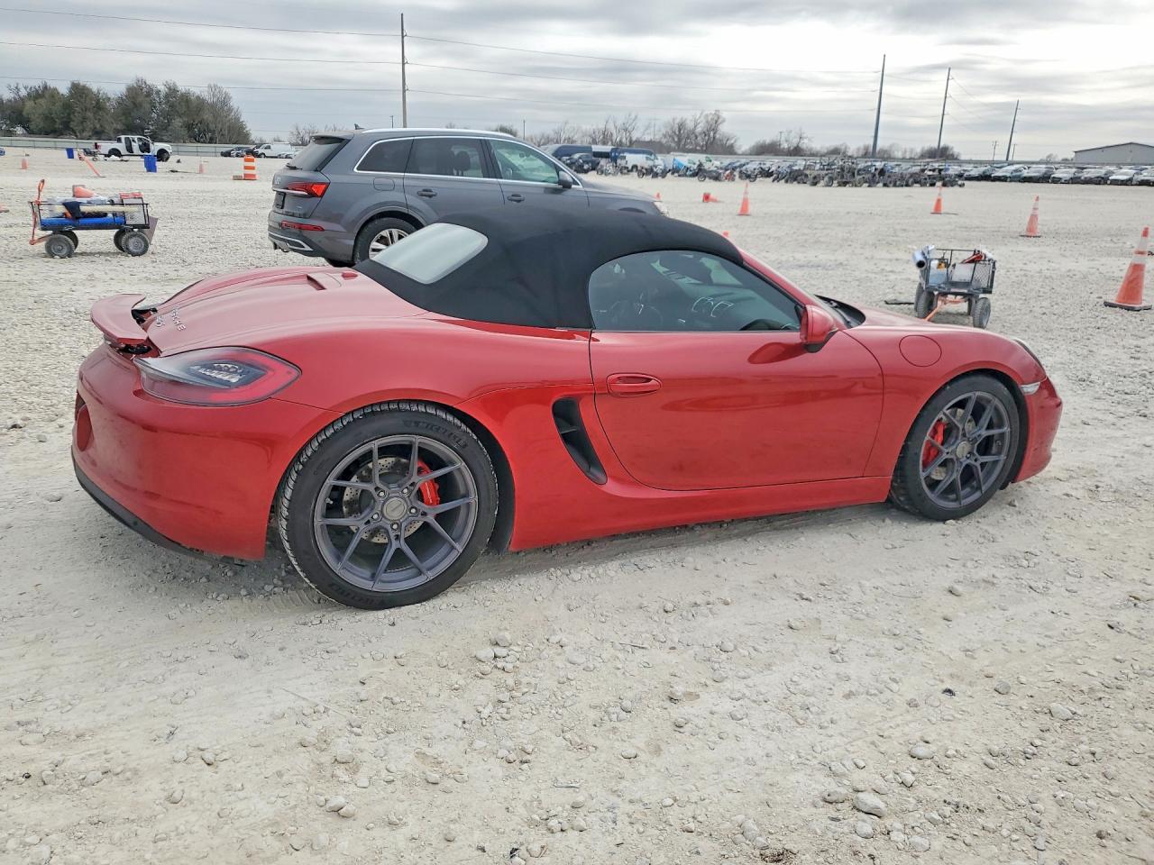 2014 Porsche Boxster S Red vin: WP0CB2A89ES140499