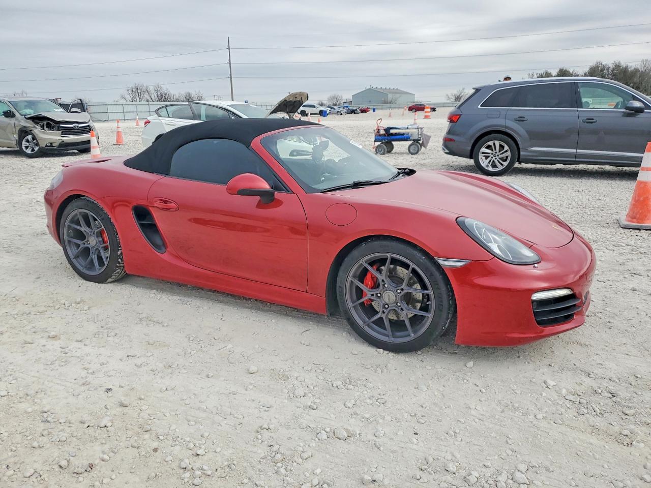 2014 Porsche Boxster S Red vin: WP0CB2A89ES140499