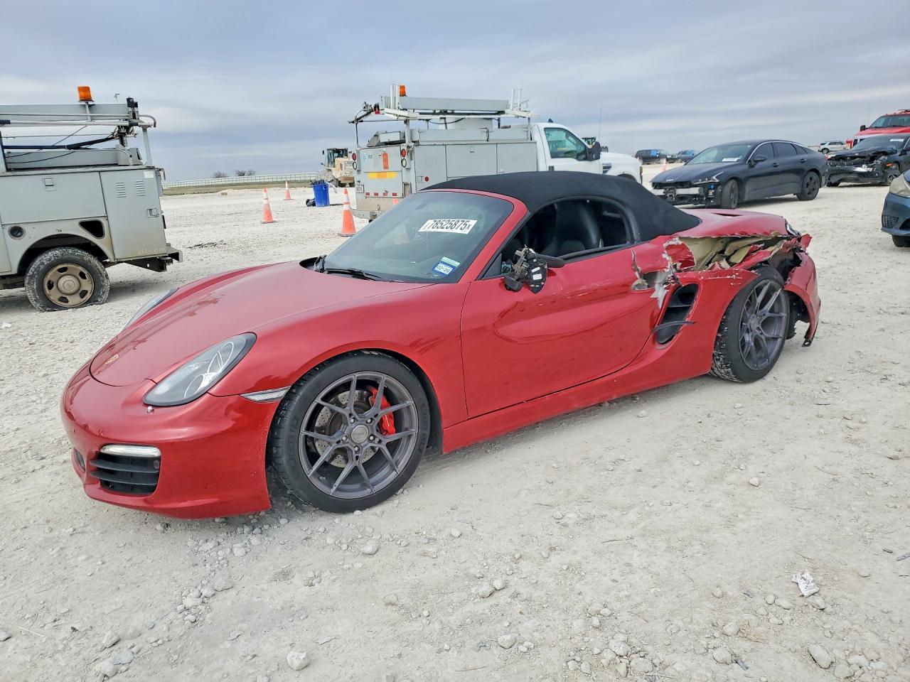 2014 Porsche Boxster S Red vin: WP0CB2A89ES140499