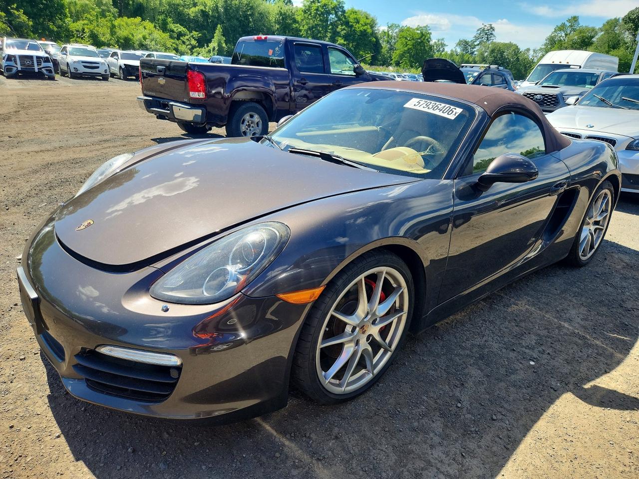 2013 Porsche Boxster S Brown vin: WP0CB2A8XDS133253
