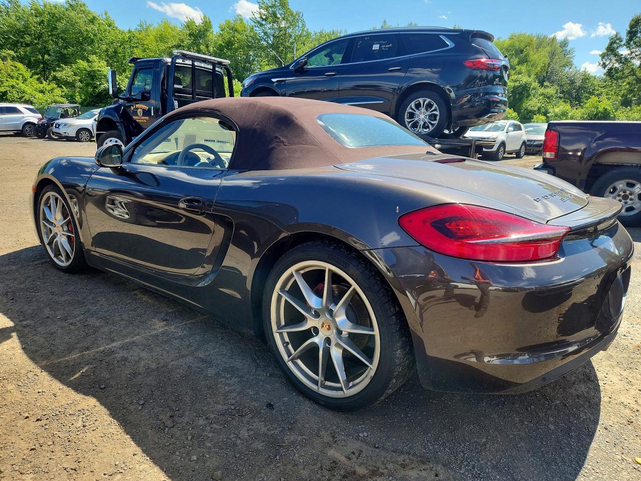 2013 Porsche Boxster S Brown vin: WP0CB2A8XDS133253