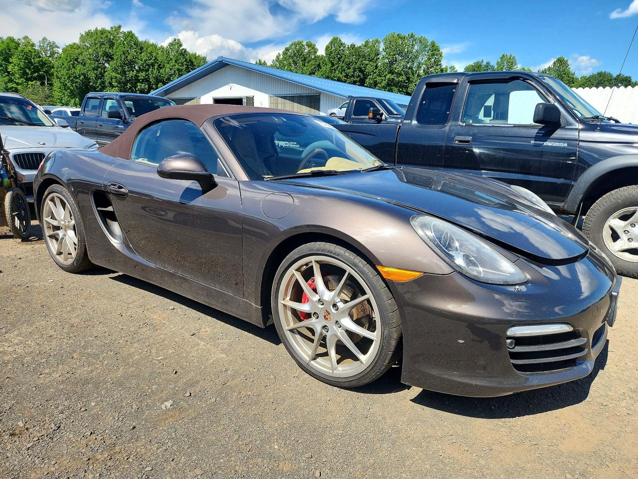 2013 Porsche Boxster S Brown vin: WP0CB2A8XDS133253