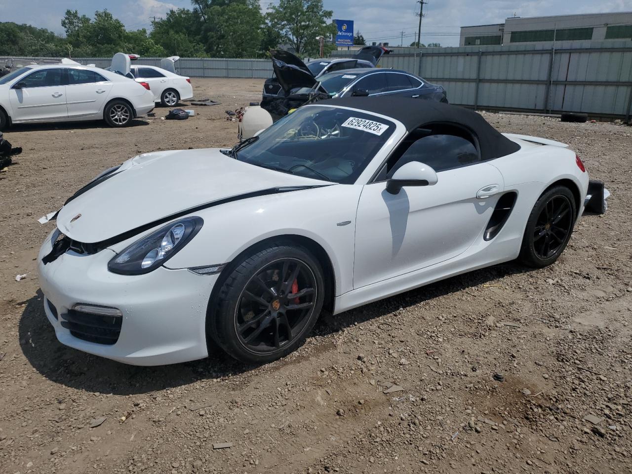 2014 Porsche Boxster S White vin: WP0CB2A8XES141113