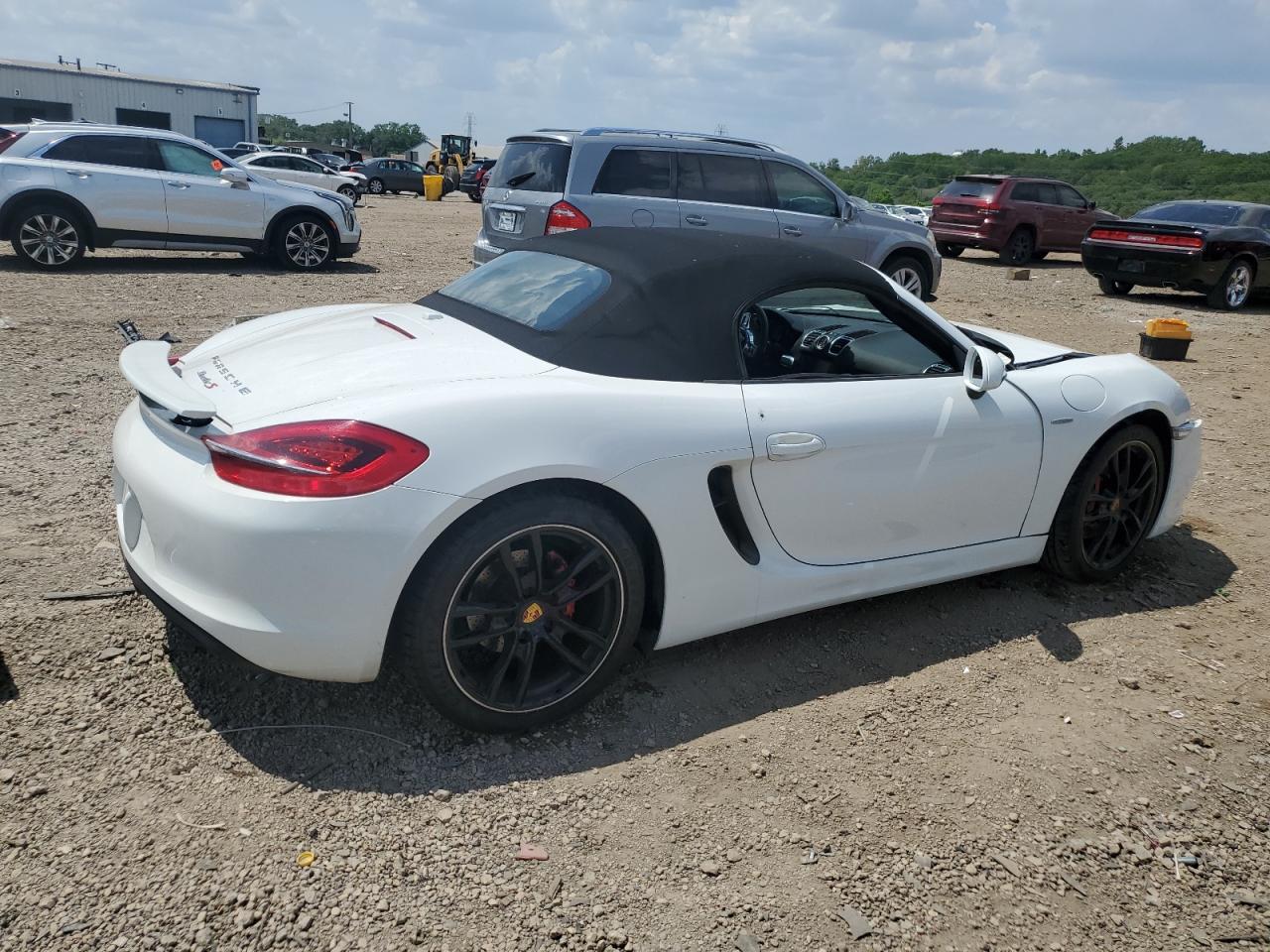 2014 Porsche Boxster S Белый vin: WP0CB2A8XES141113