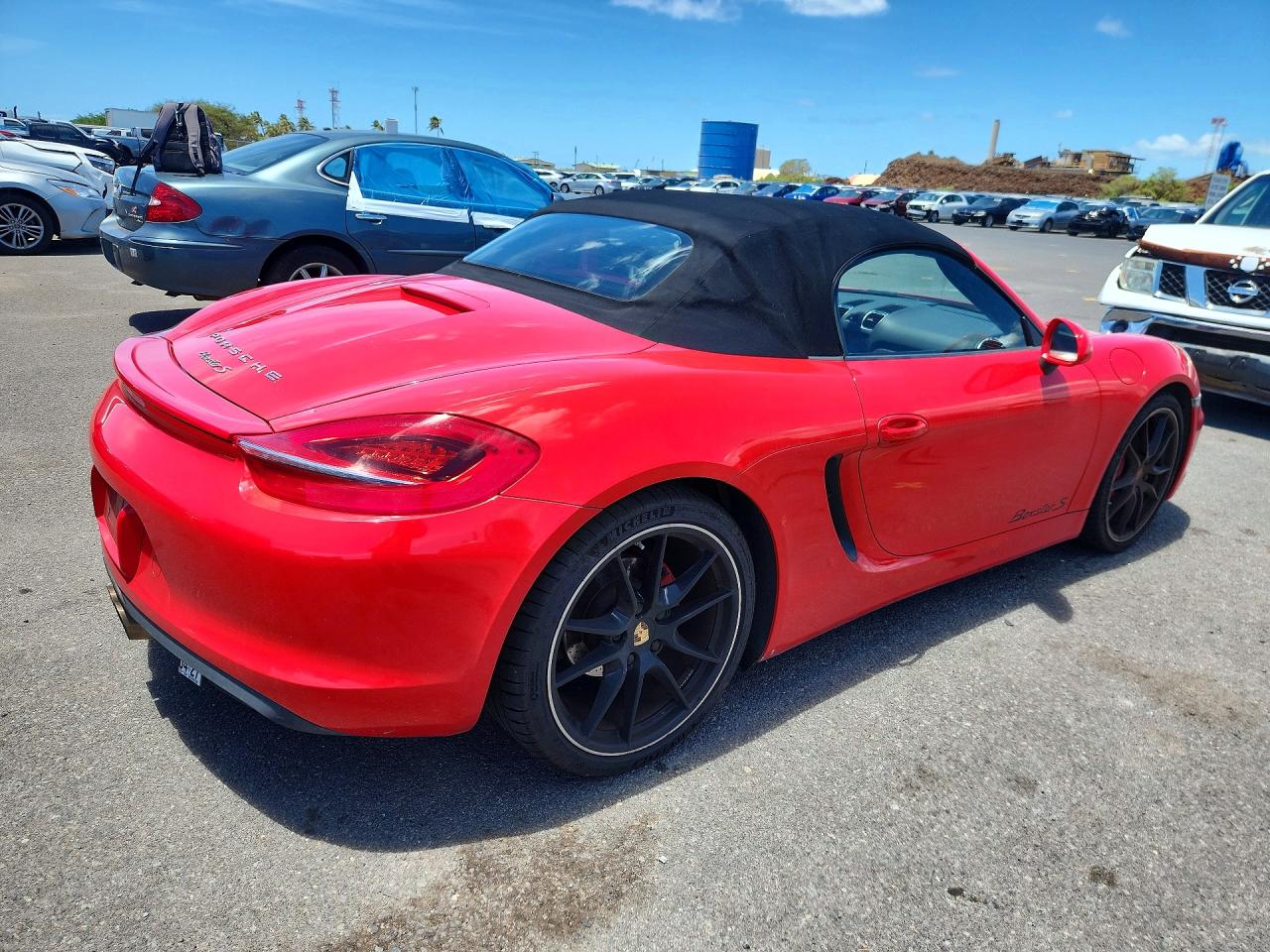 2015 Porsche Boxster S Красный vin: WP0CB2A8XFS140061