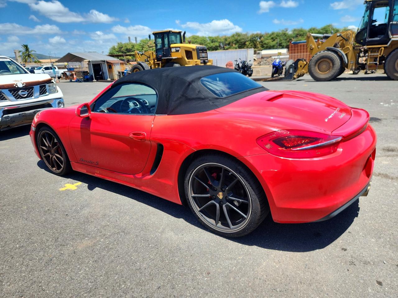 2015 Porsche Boxster S Красный vin: WP0CB2A8XFS140061