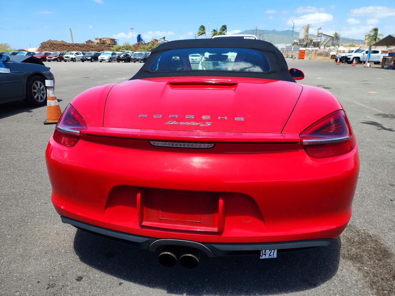 2015 Porsche Boxster S Красный vin: WP0CB2A8XFS140061