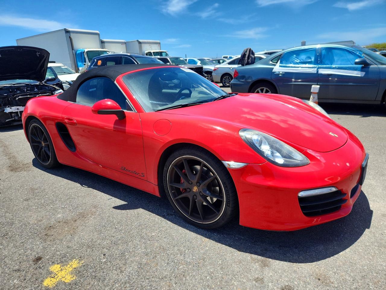 2015 Porsche Boxster S Красный vin: WP0CB2A8XFS140061