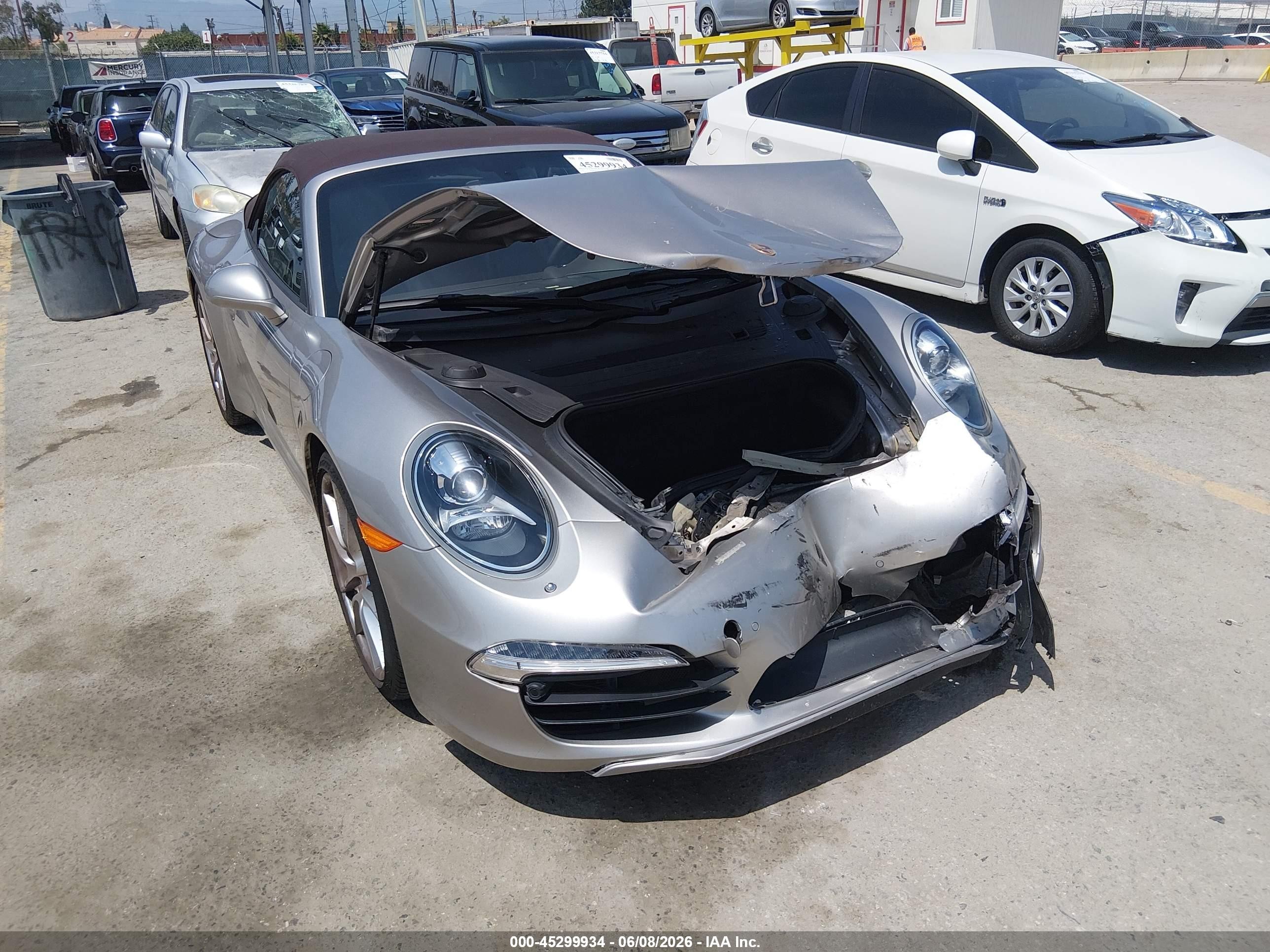 2013 Porsche 911 Carrera S Silver vin: WP0CB2A90DS154282