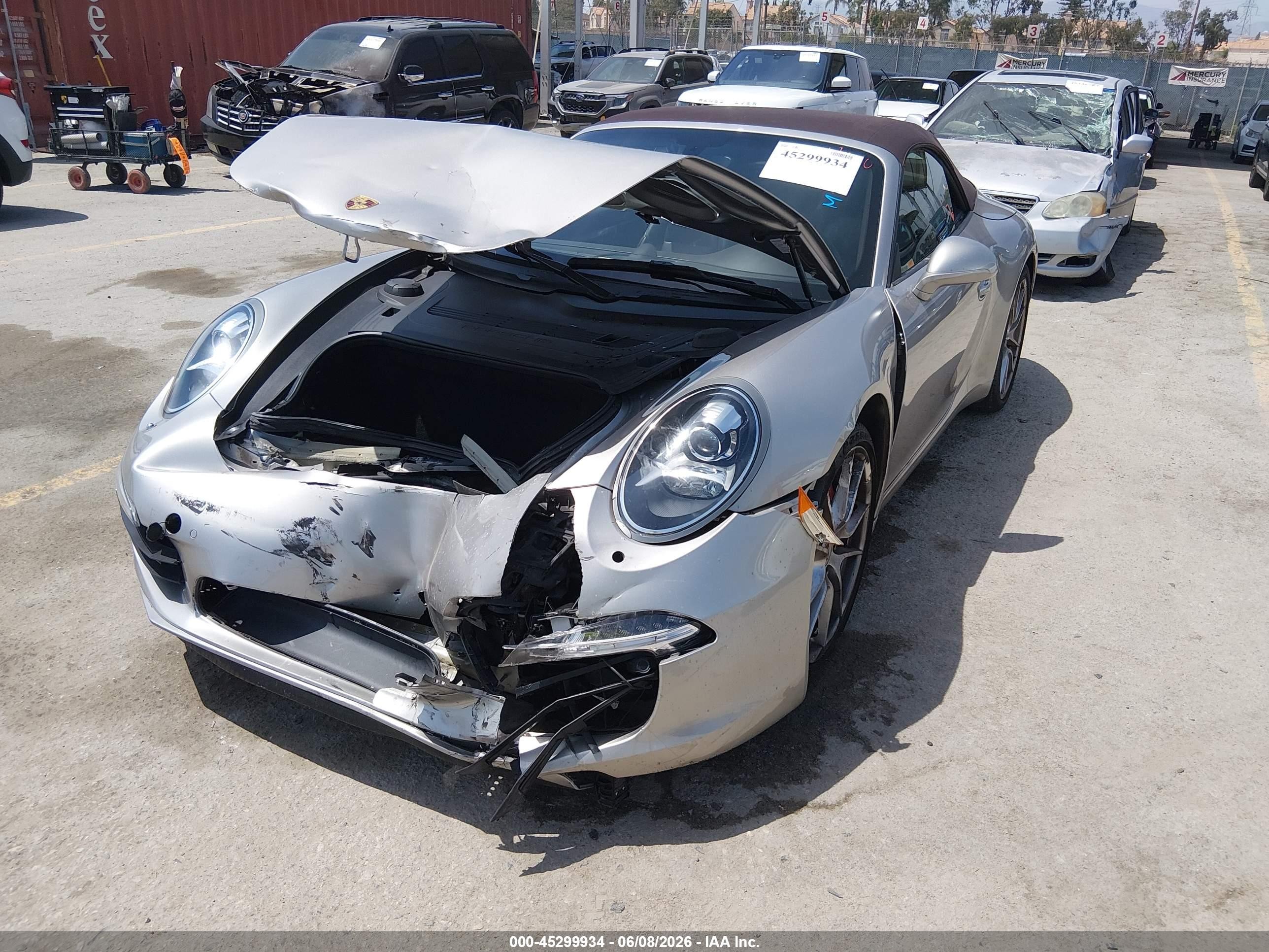 2013 Porsche 911 Carrera S Silver vin: WP0CB2A90DS154282