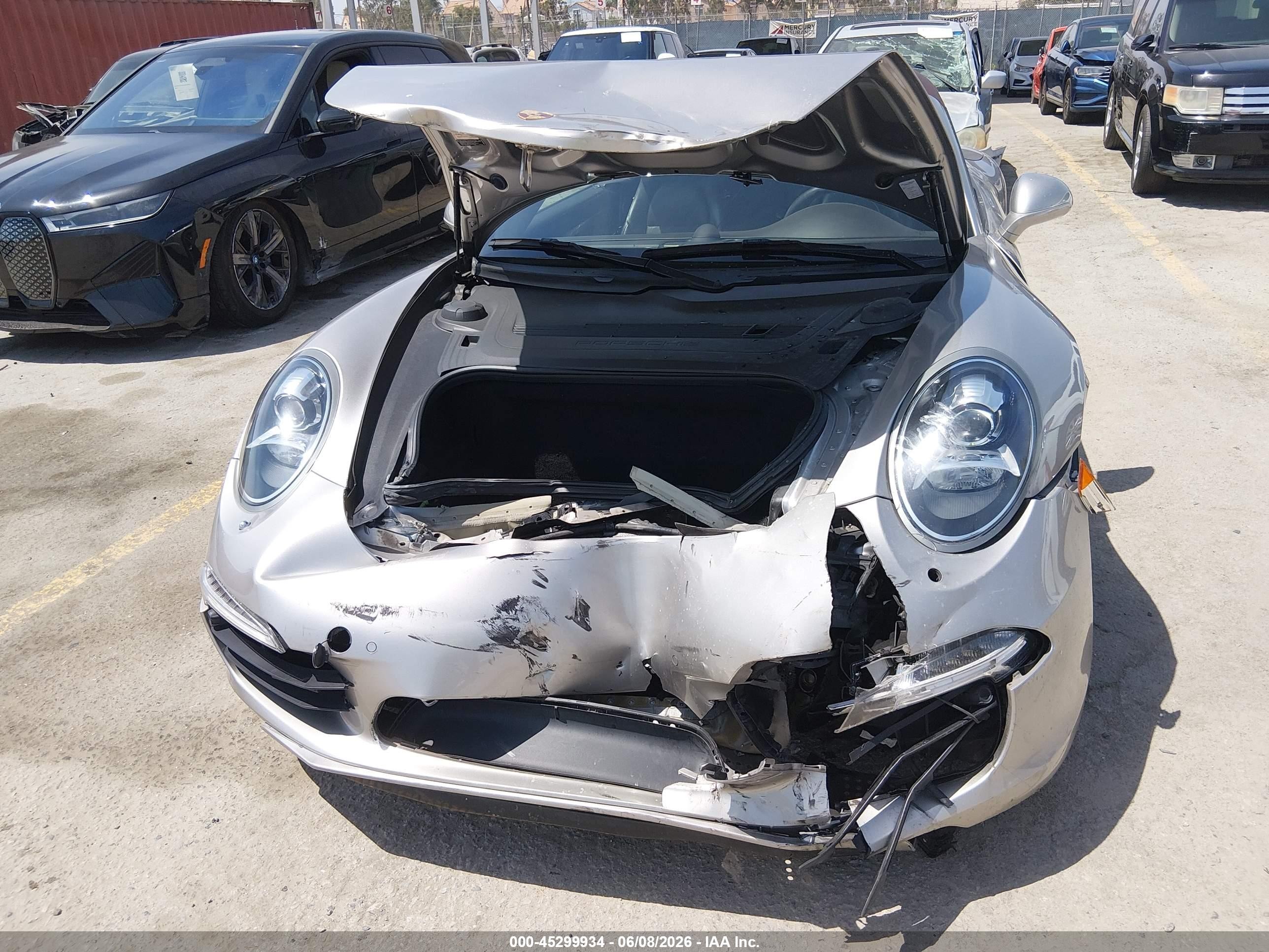 2013 Porsche 911 Carrera S Silver vin: WP0CB2A90DS154282