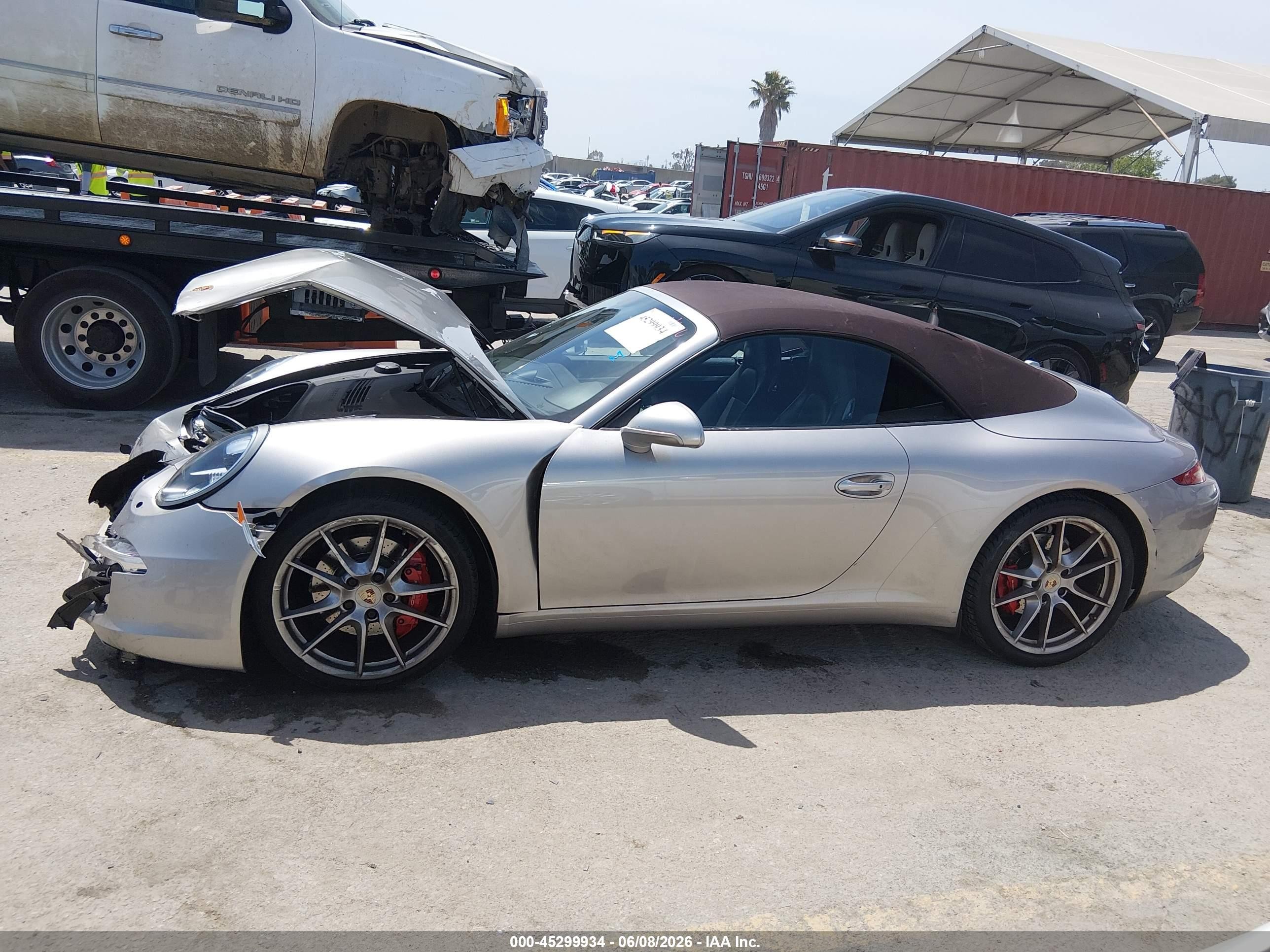 2013 Porsche 911 Carrera S Silver vin: WP0CB2A90DS154282
