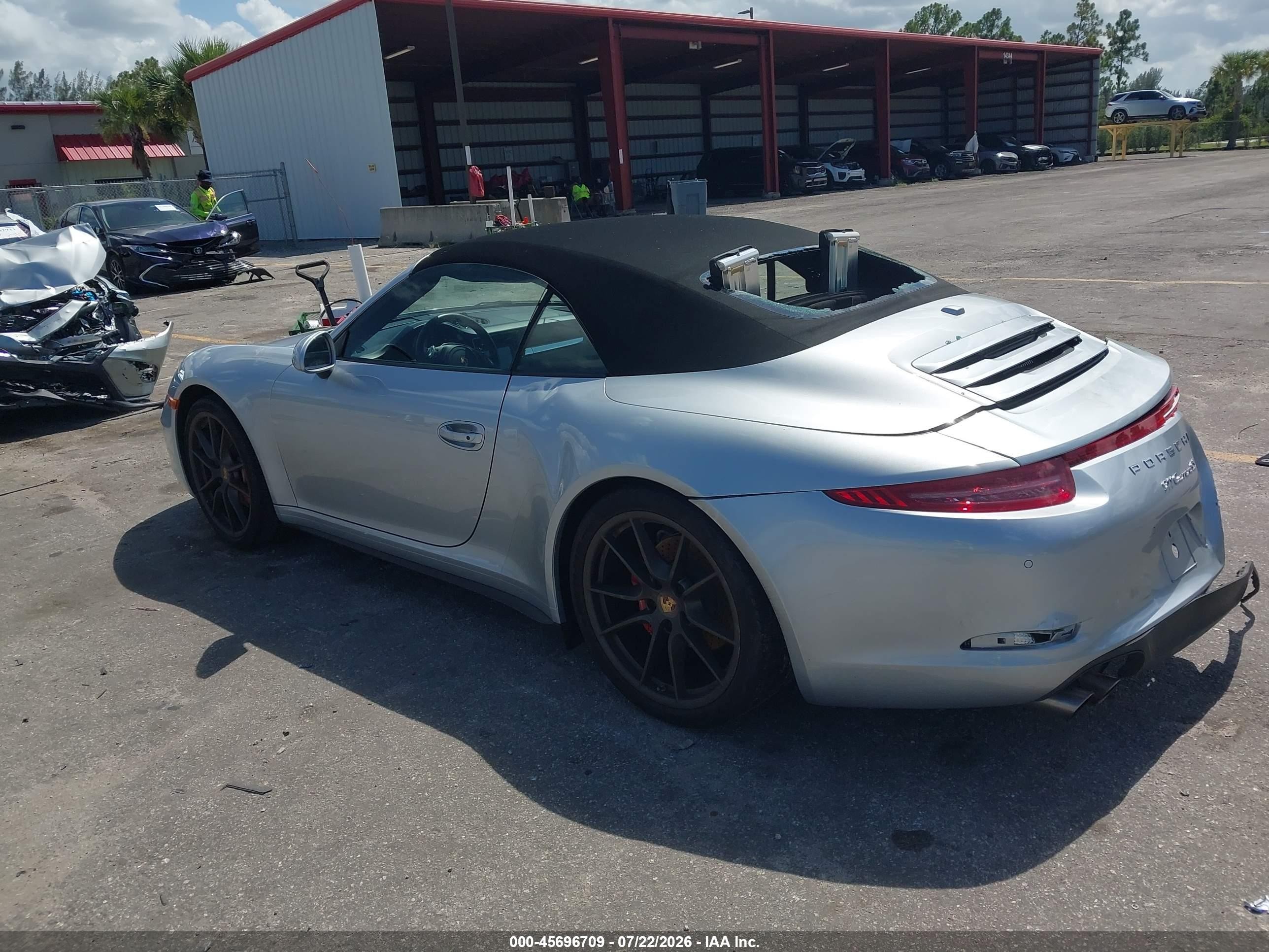 2014 Porsche 911 Carrera 4s Silver vin: WP0CB2A93ES154858