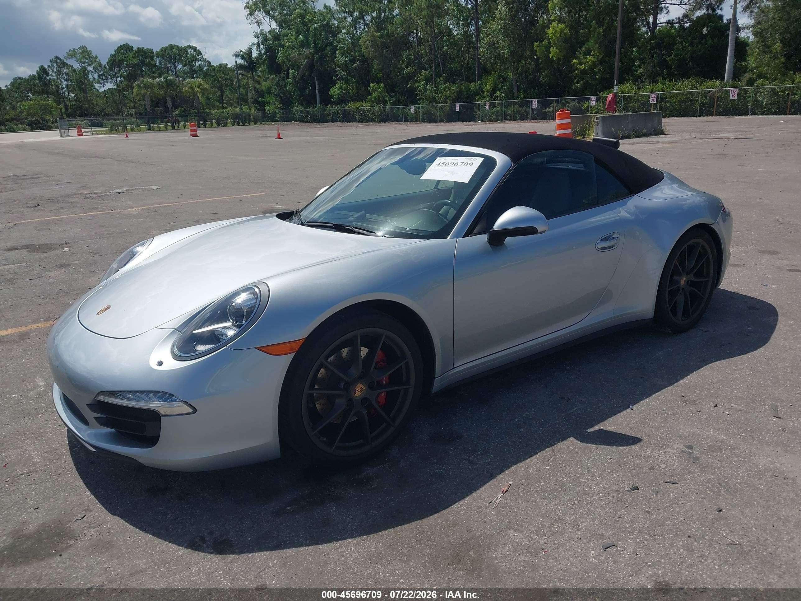 2014 Porsche 911 Carrera 4s Silver vin: WP0CB2A93ES154858