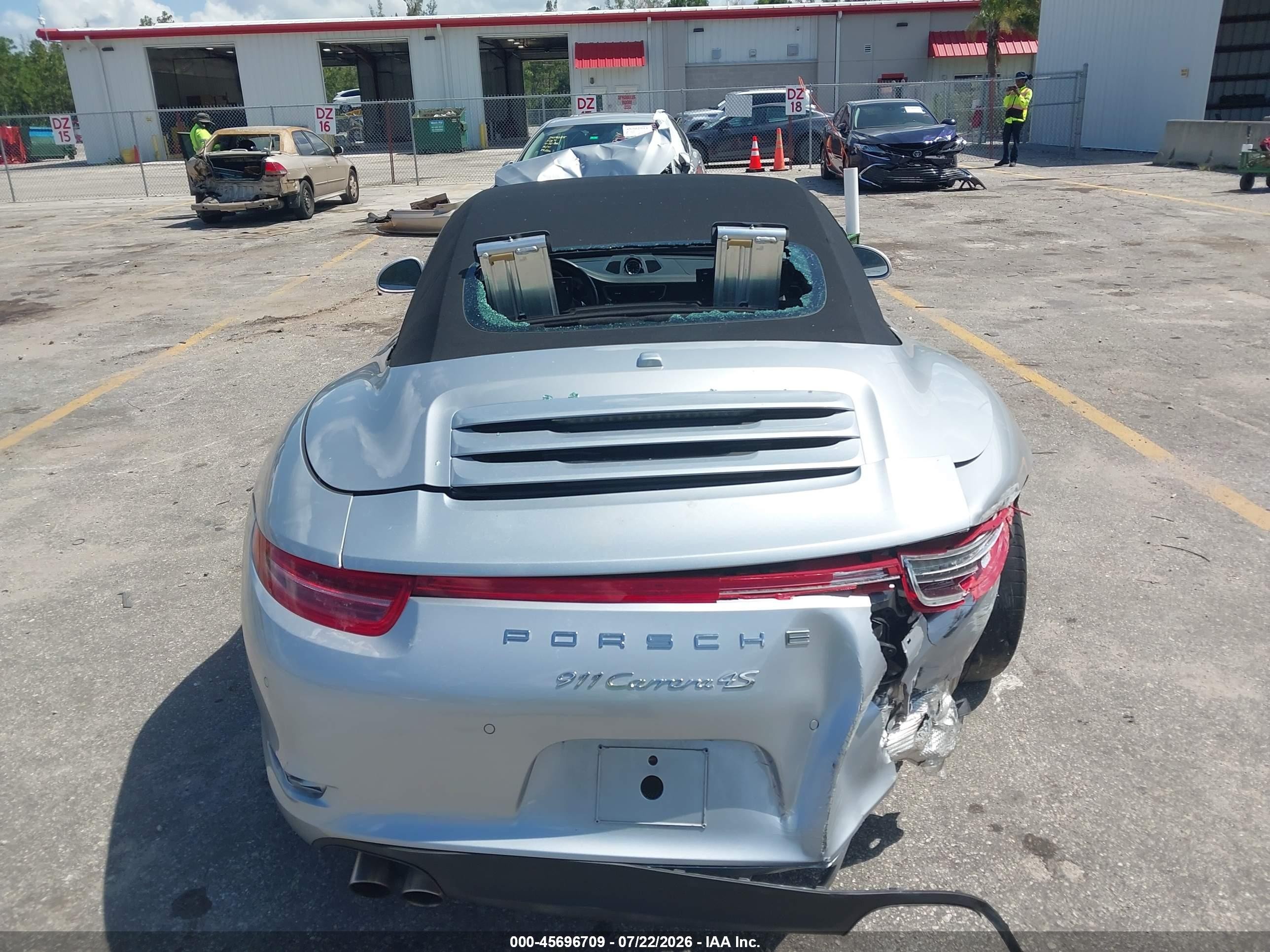 2014 Porsche 911 Carrera 4s Silver vin: WP0CB2A93ES154858