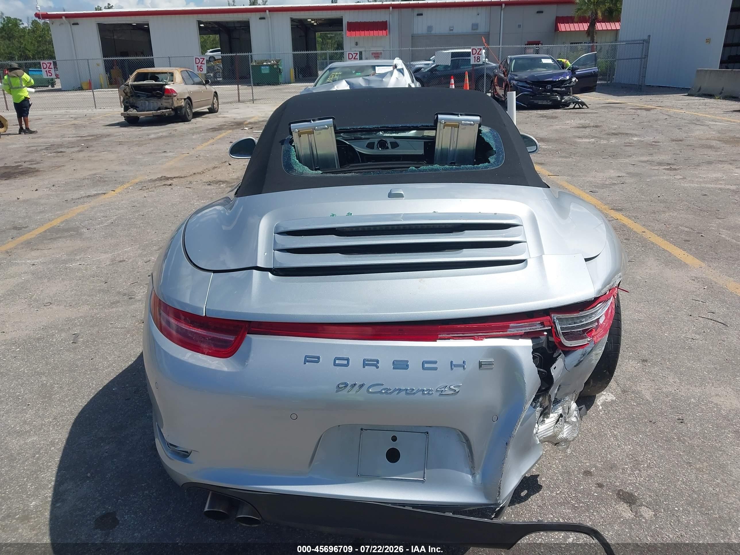 2014 Porsche 911 Carrera 4s Silver vin: WP0CB2A93ES154858