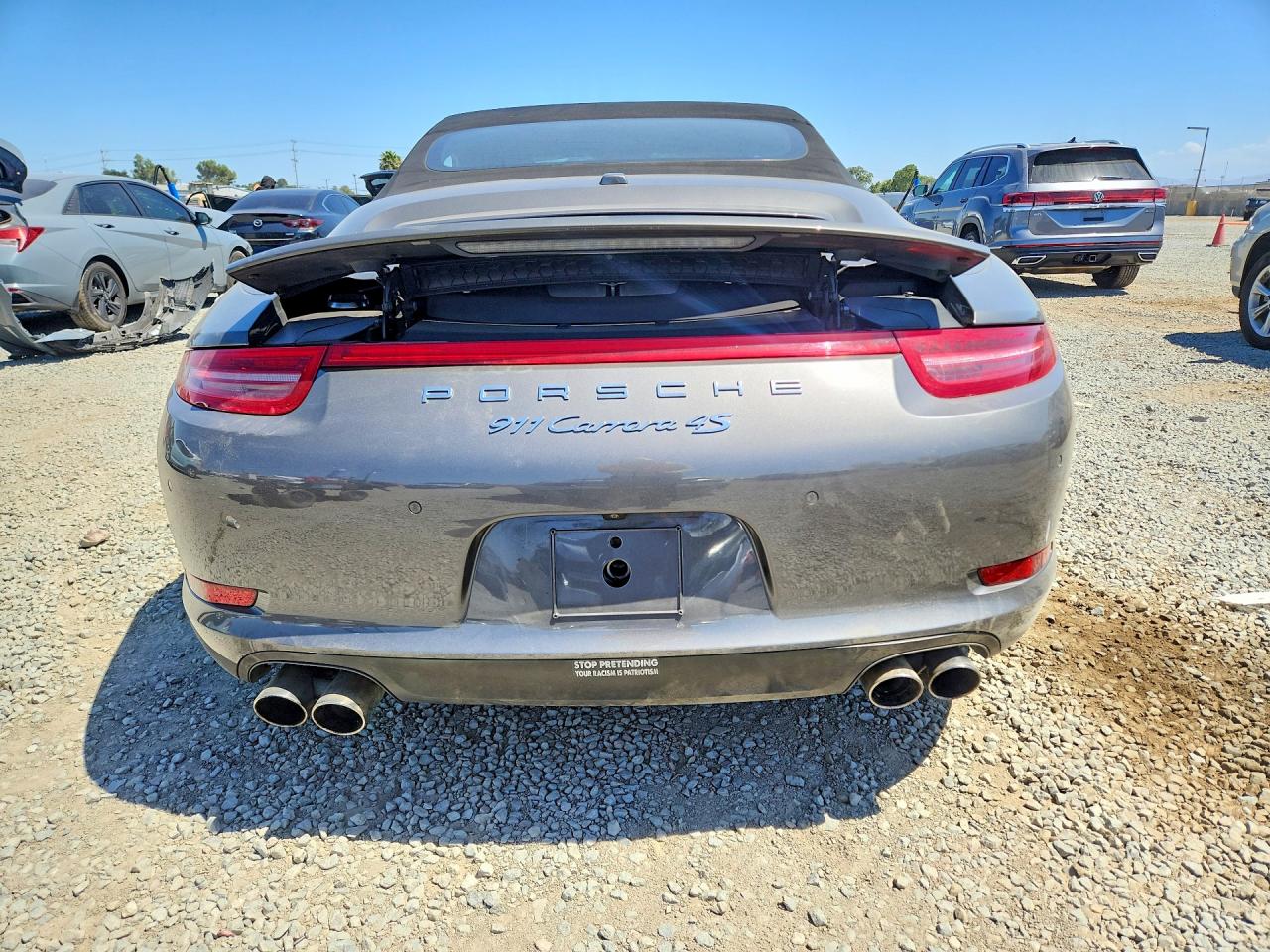 2015 Porsche 911 Carrera S Gray vin: WP0CB2A97FS154198