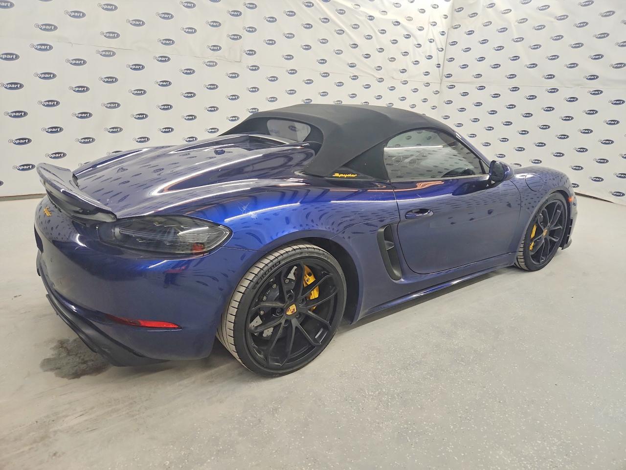 2021 Porsche Boxster Spyder Blue vin: WP0CC2A8XMS240221