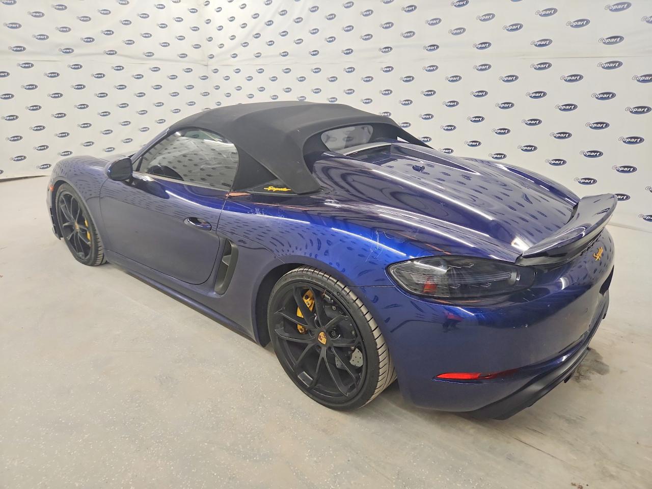 2021 Porsche Boxster Spyder Blue vin: WP0CC2A8XMS240221