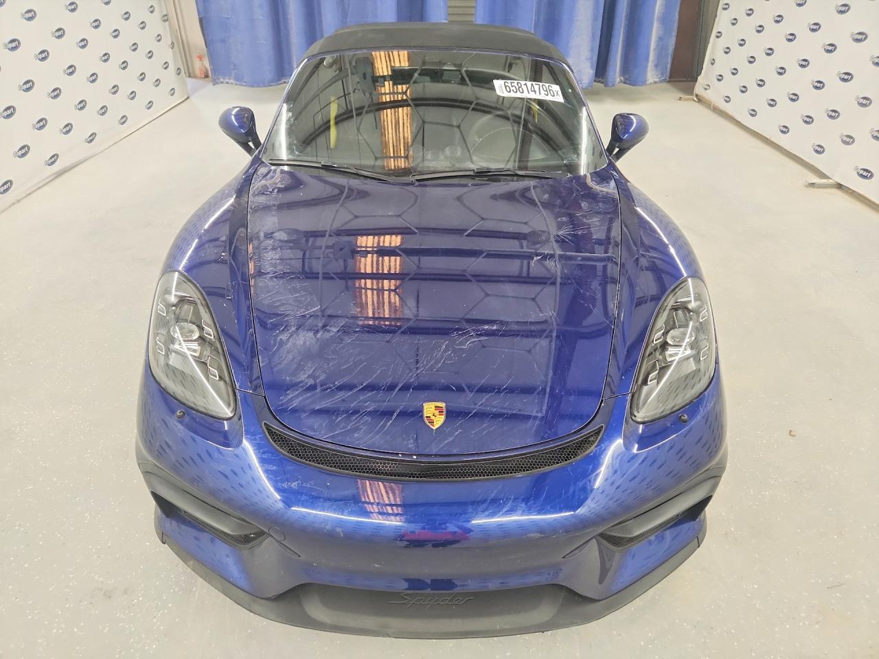2021 Porsche Boxster Spyder Blue vin: WP0CC2A8XMS240221