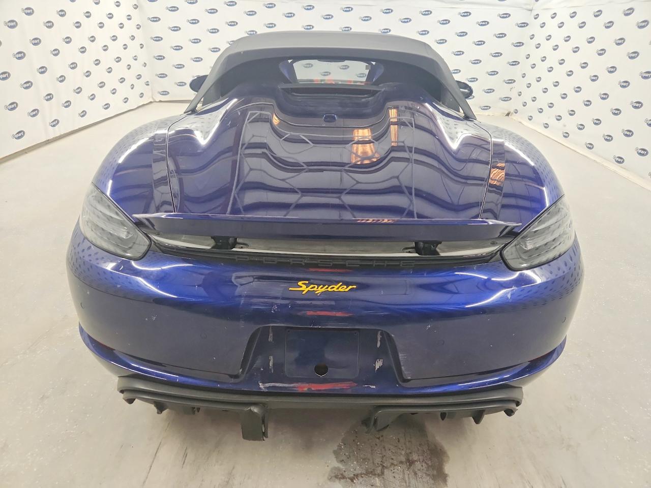 2021 Porsche Boxster Spyder Blue vin: WP0CC2A8XMS240221