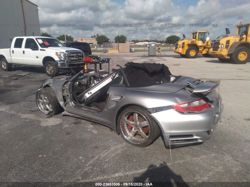 2008 Porsche 911 Turbo Серебряный vin: WP0CD29928S788830