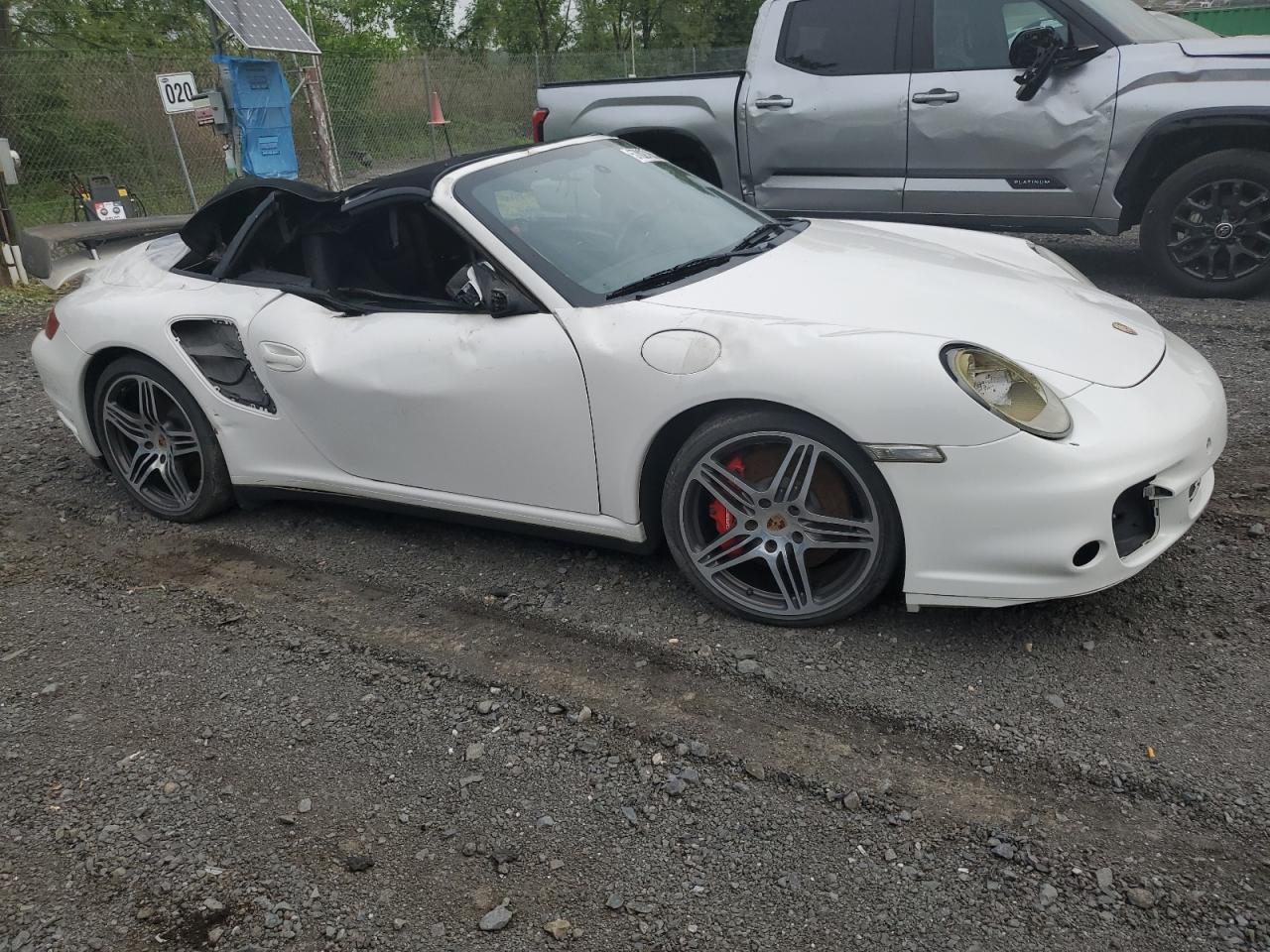 2008 Porsche 911 Turbo White vin: WP0CD29958S708310