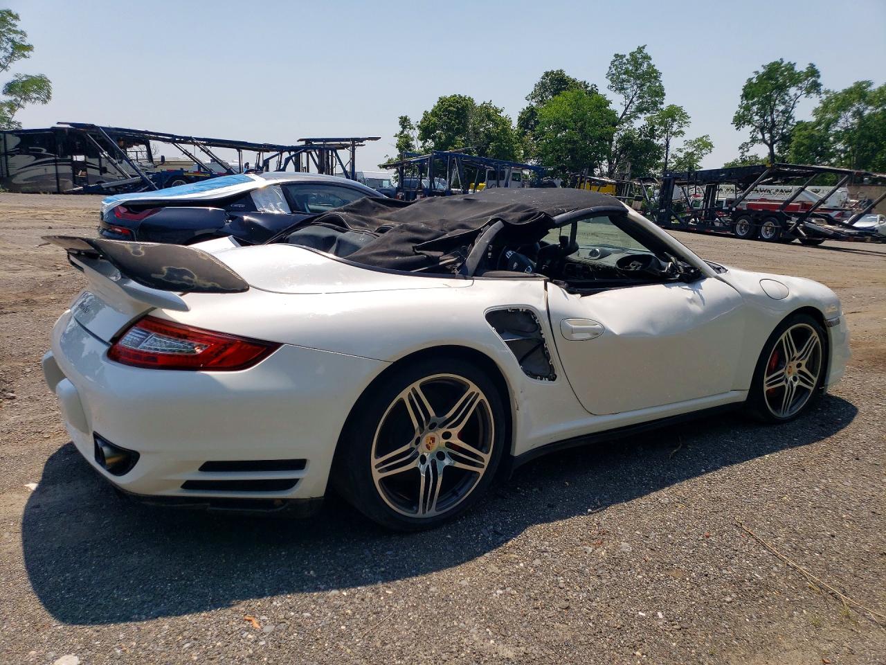 2008 Porsche 911 Turbo White vin: WP0CD29958S708310