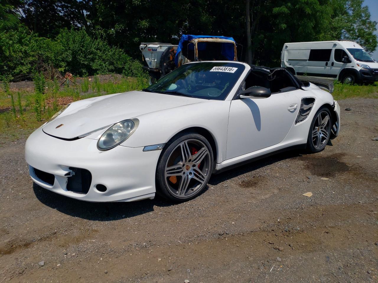 2008 Porsche 911 Turbo White vin: WP0CD29958S708310