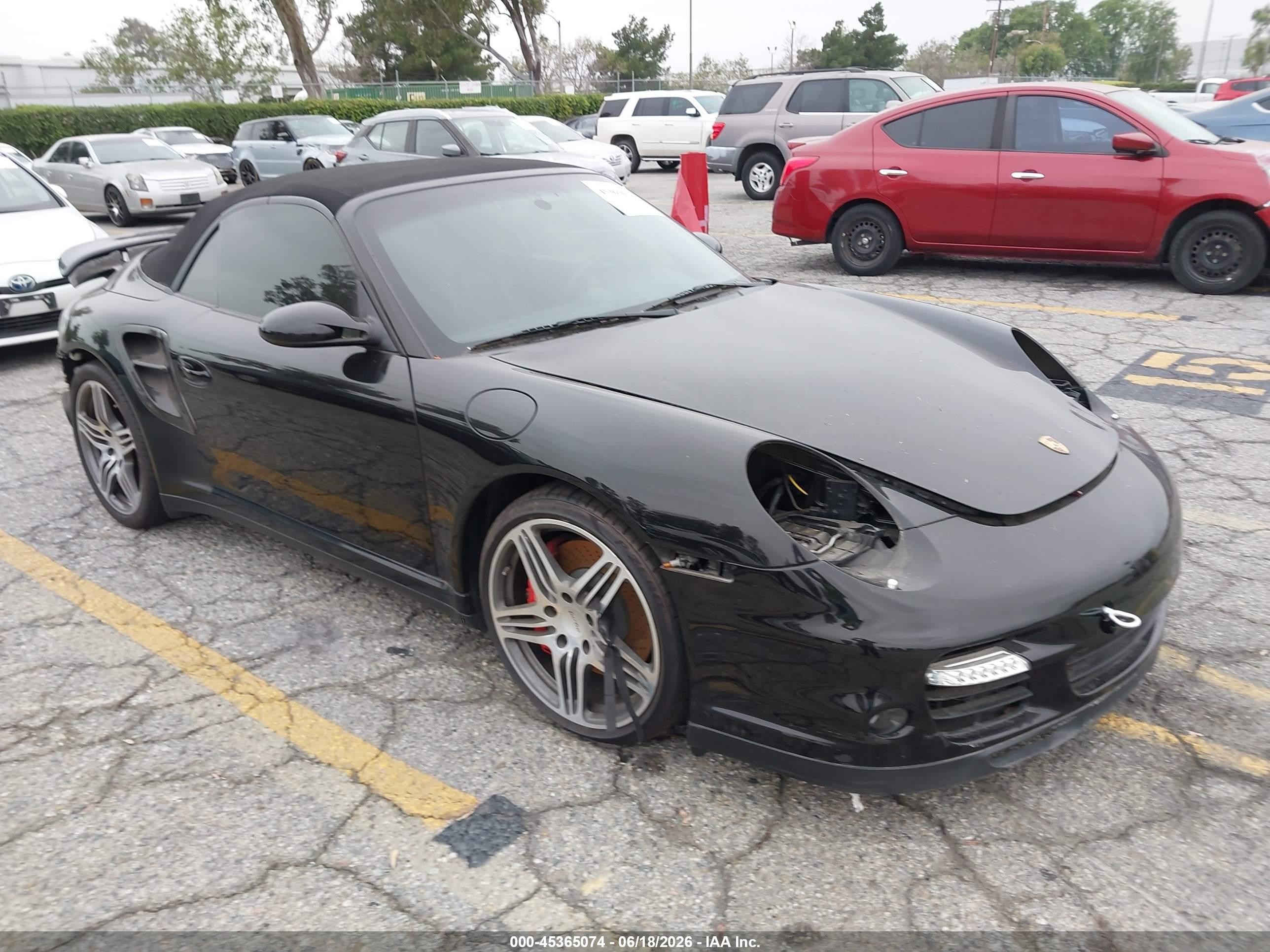 2009 Porsche 911 Turbo Black vin: WP0CD29959S773739