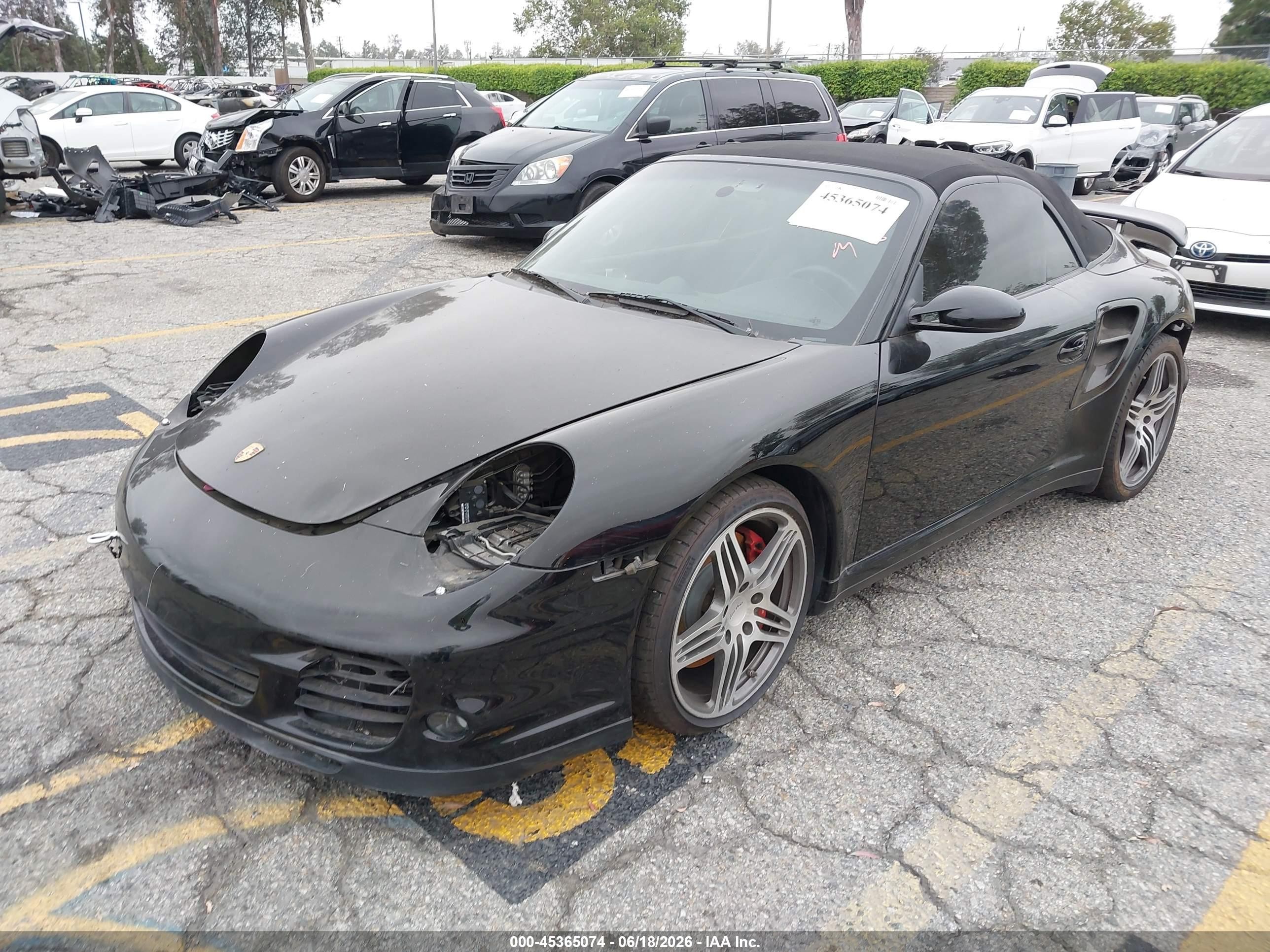 2009 Porsche 911 Turbo Black vin: WP0CD29959S773739