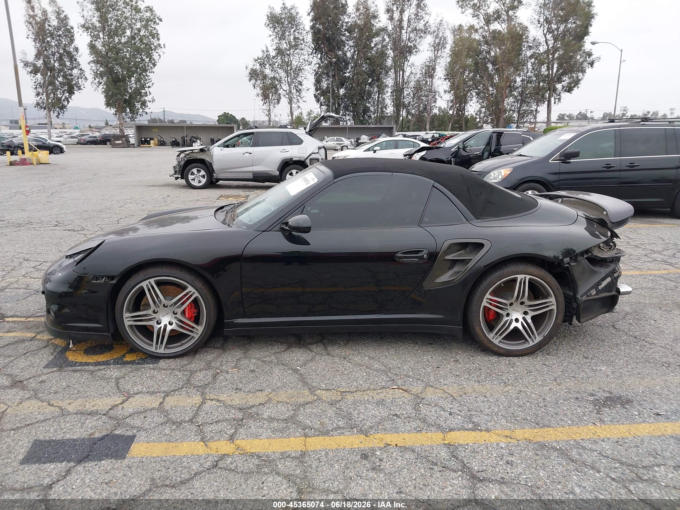 2009 Porsche 911 Turbo Black vin: WP0CD29959S773739