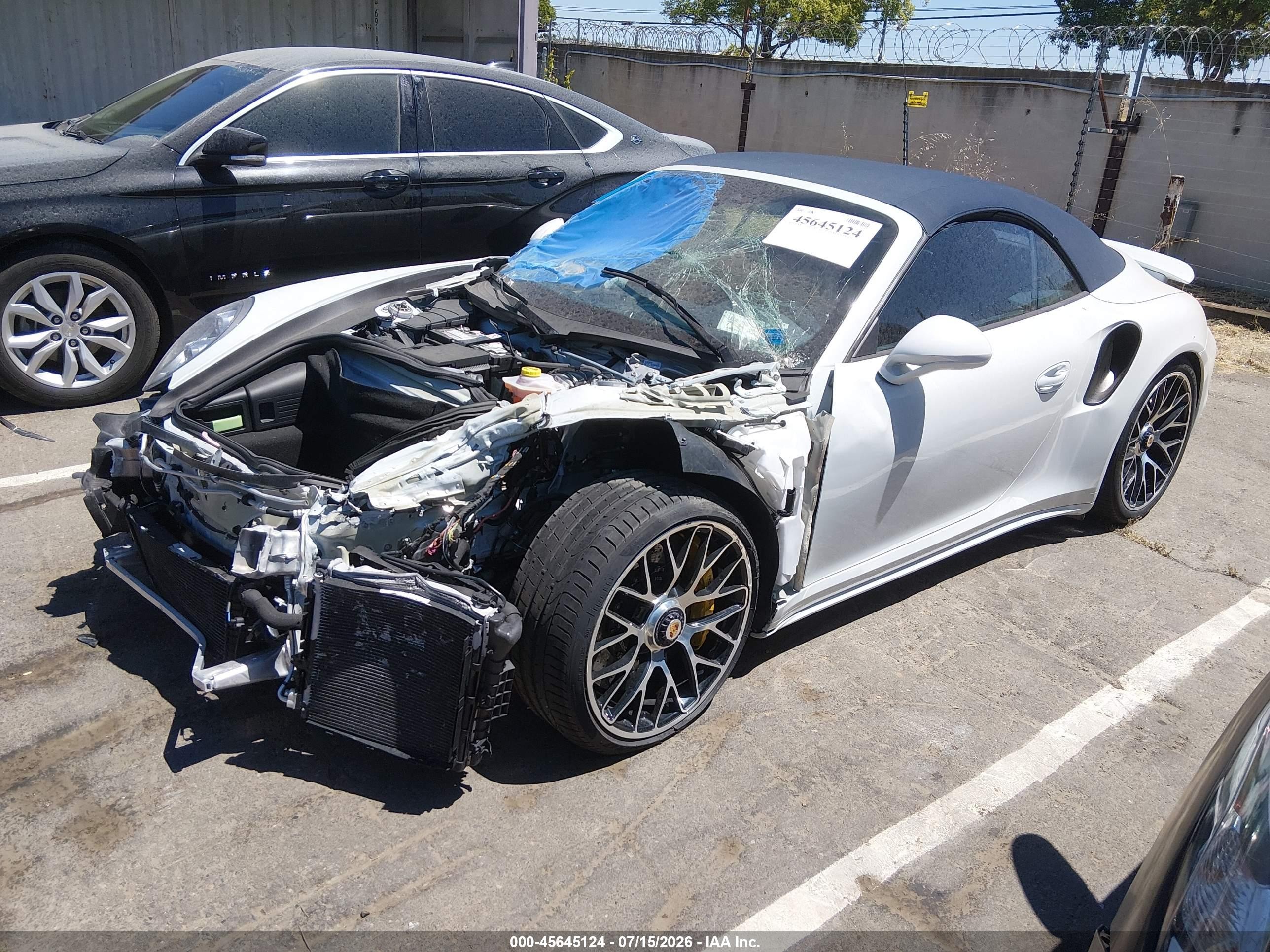 2015 Porsche 911 Turbo White vin: WP0CD2A92FS178077