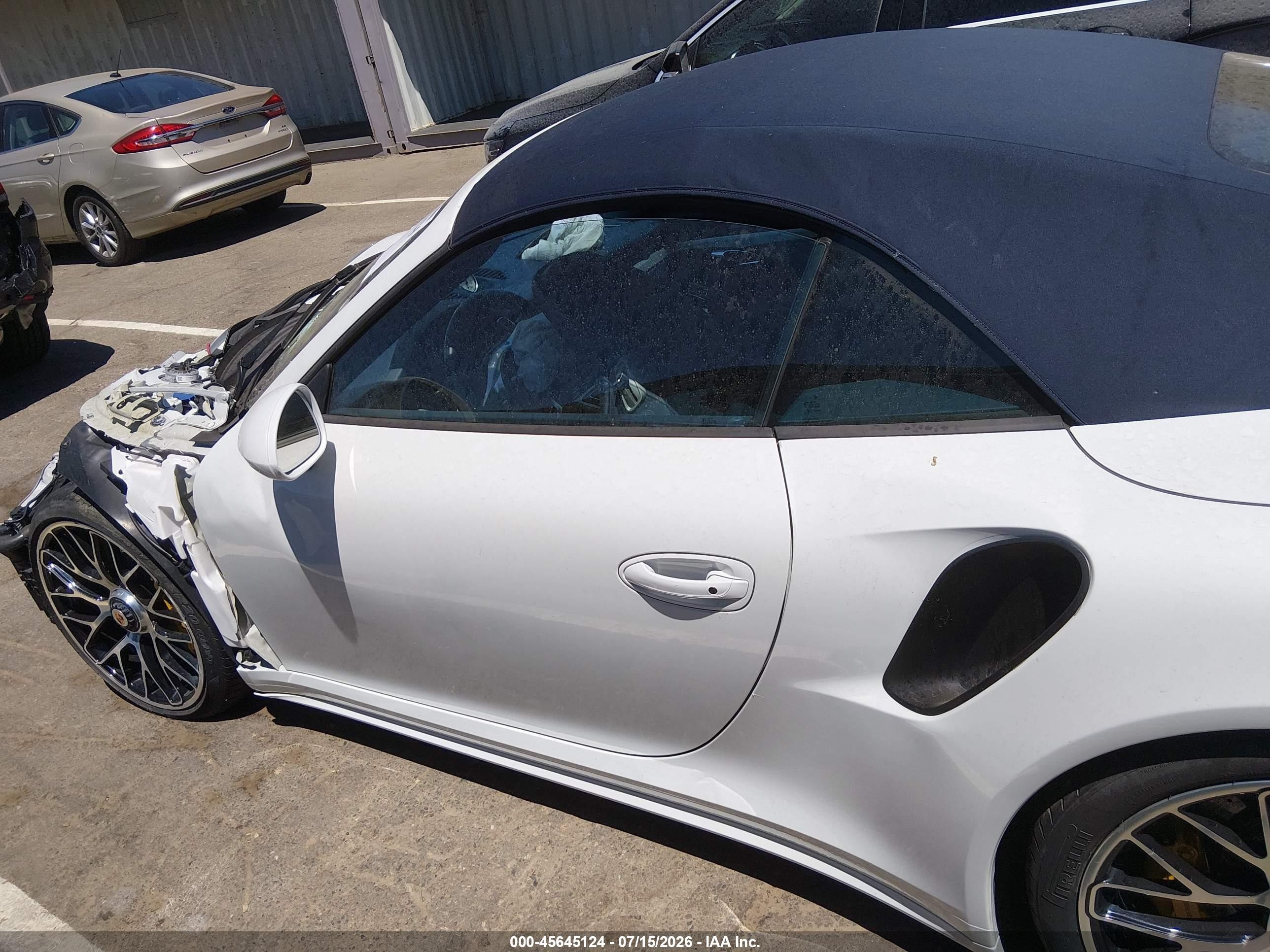 2015 Porsche 911 Turbo White vin: WP0CD2A92FS178077