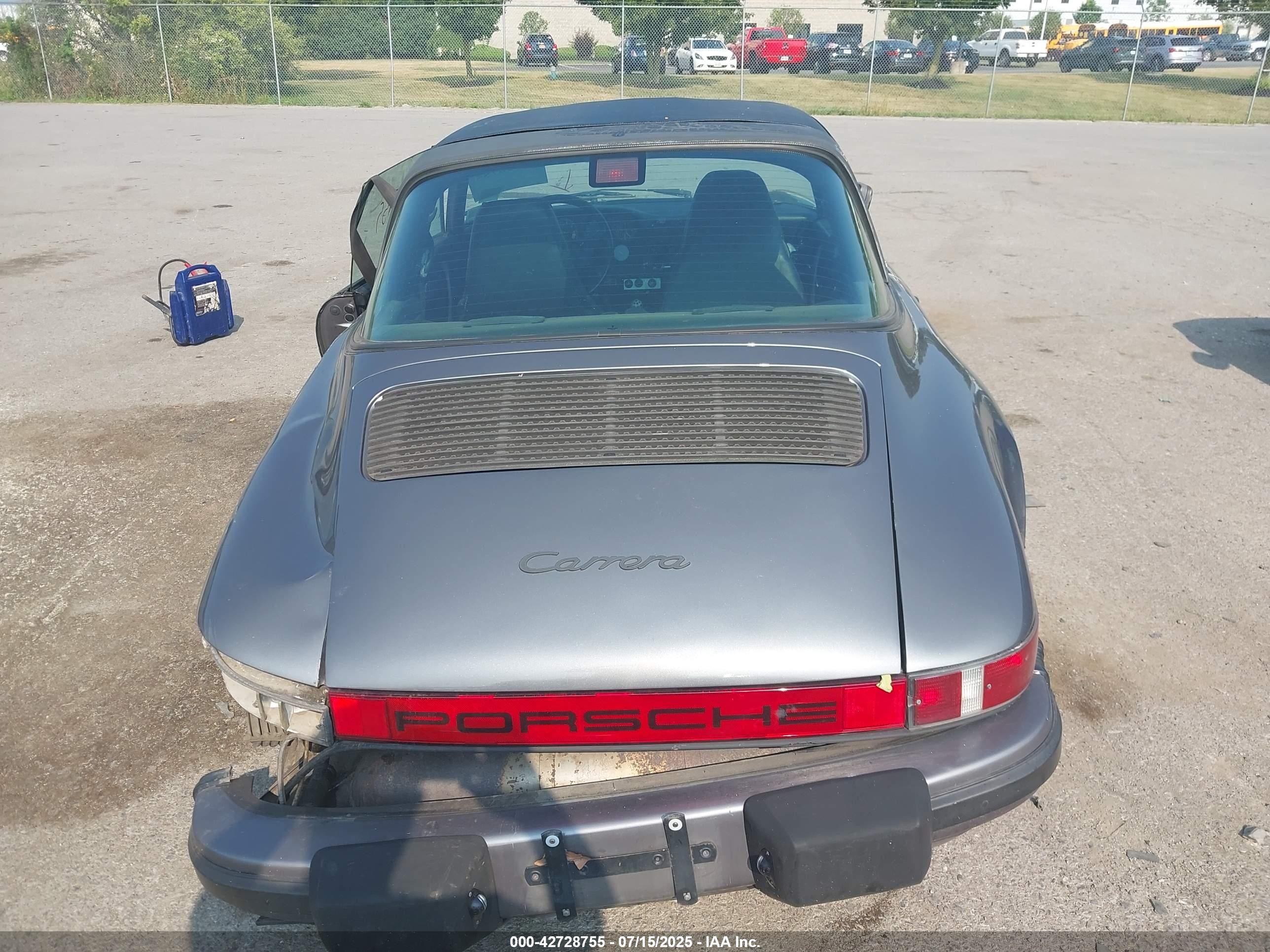 1986 Porsche 911 Carrera Gray vin: WP0EB0917GS161178