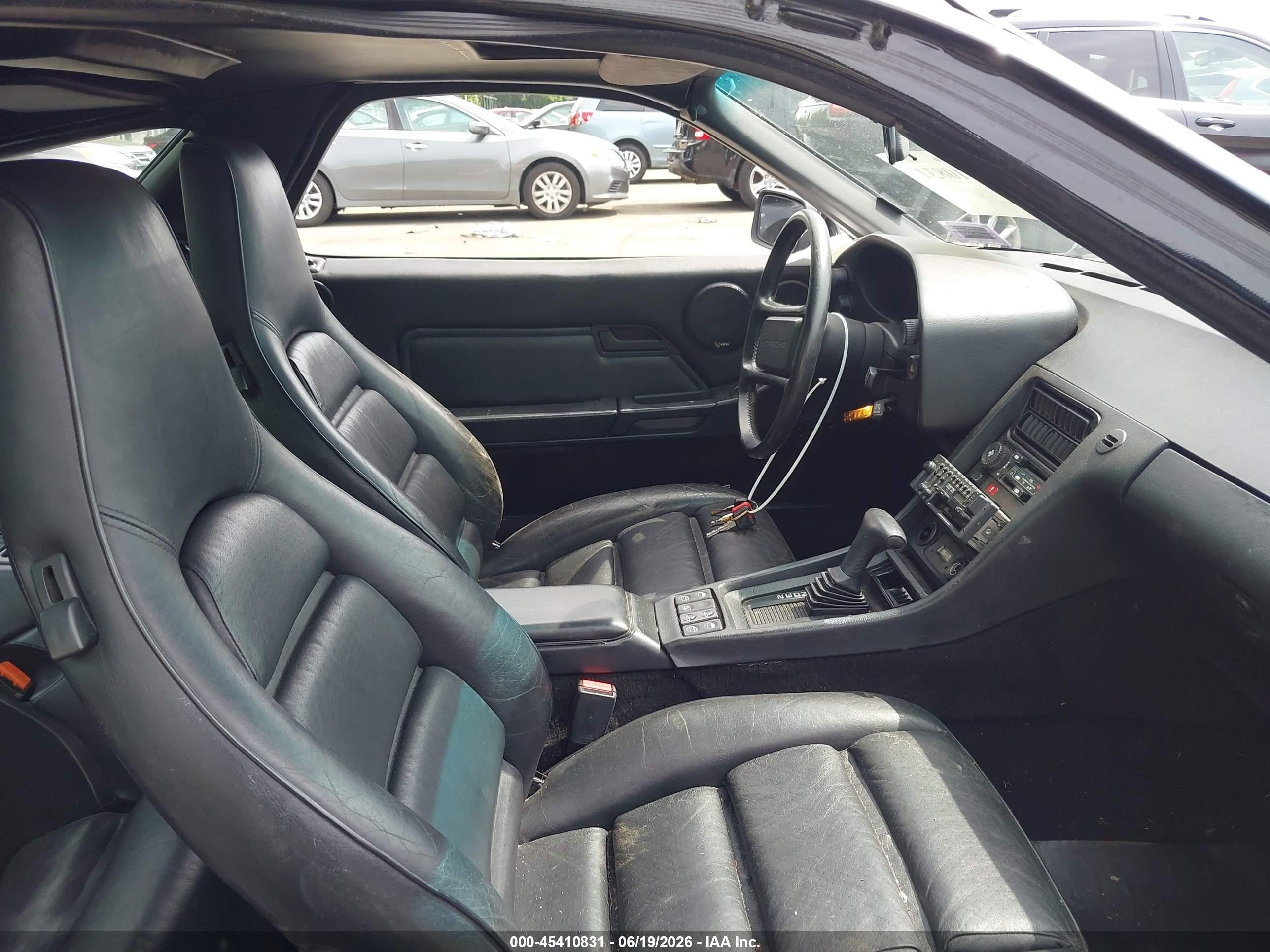 1986 Porsche 928 S Black vin: WP0JB0929GS860559