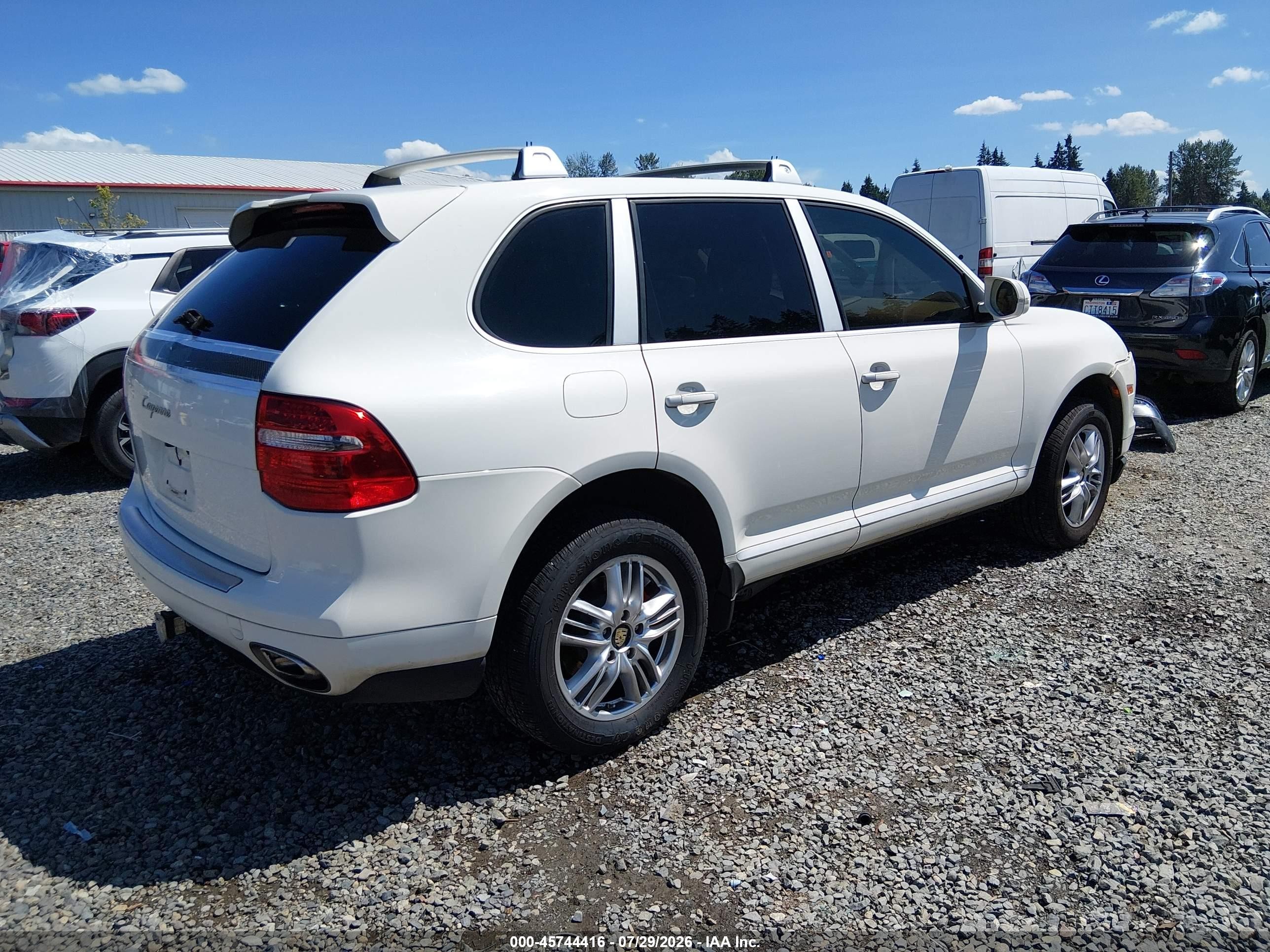 2008 Porsche Cayenne   White vin: WP1AA29PX8LA05454
