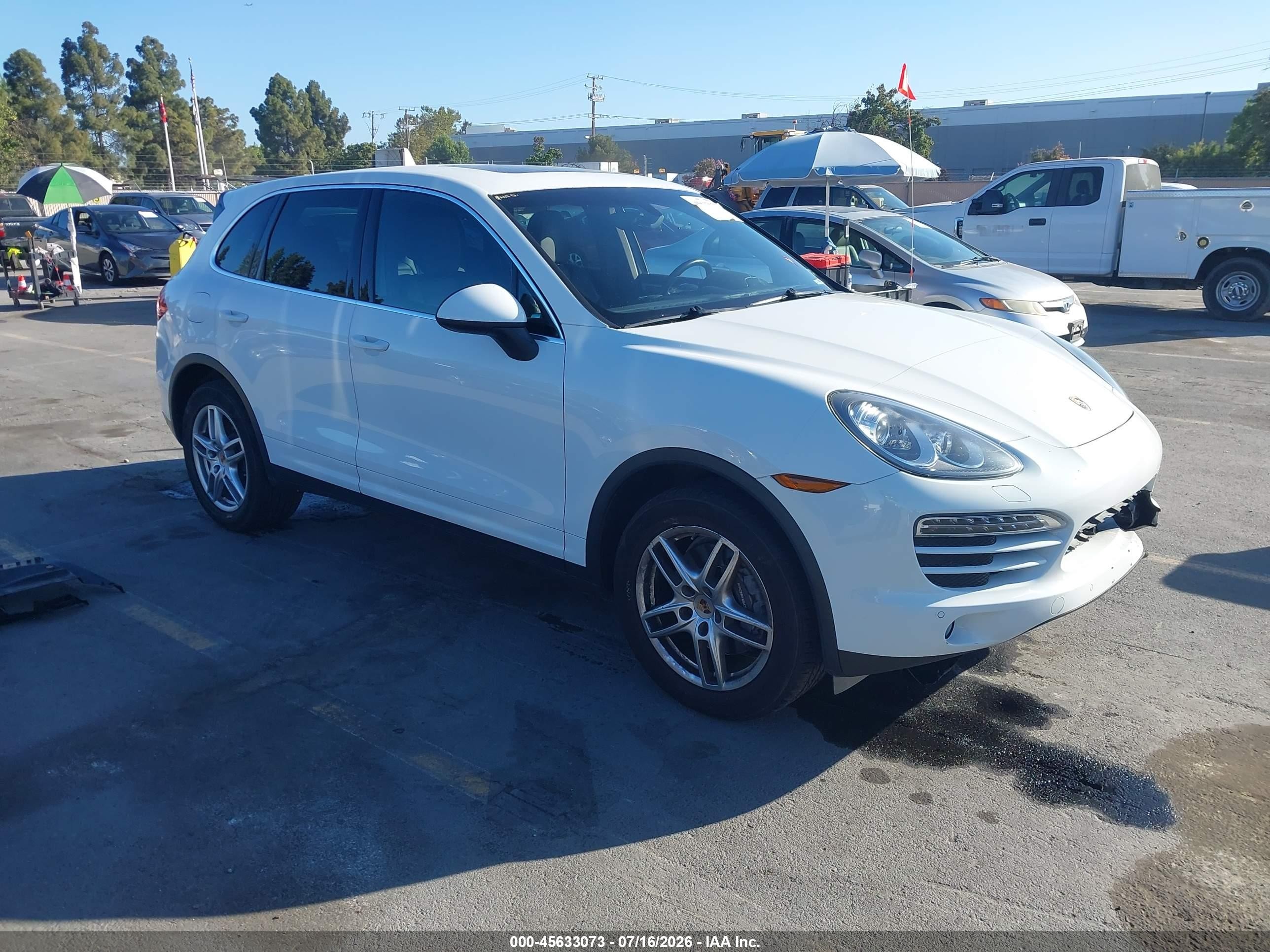2014 Porsche Cayenne   White vin: WP1AA2A20ELA00176
