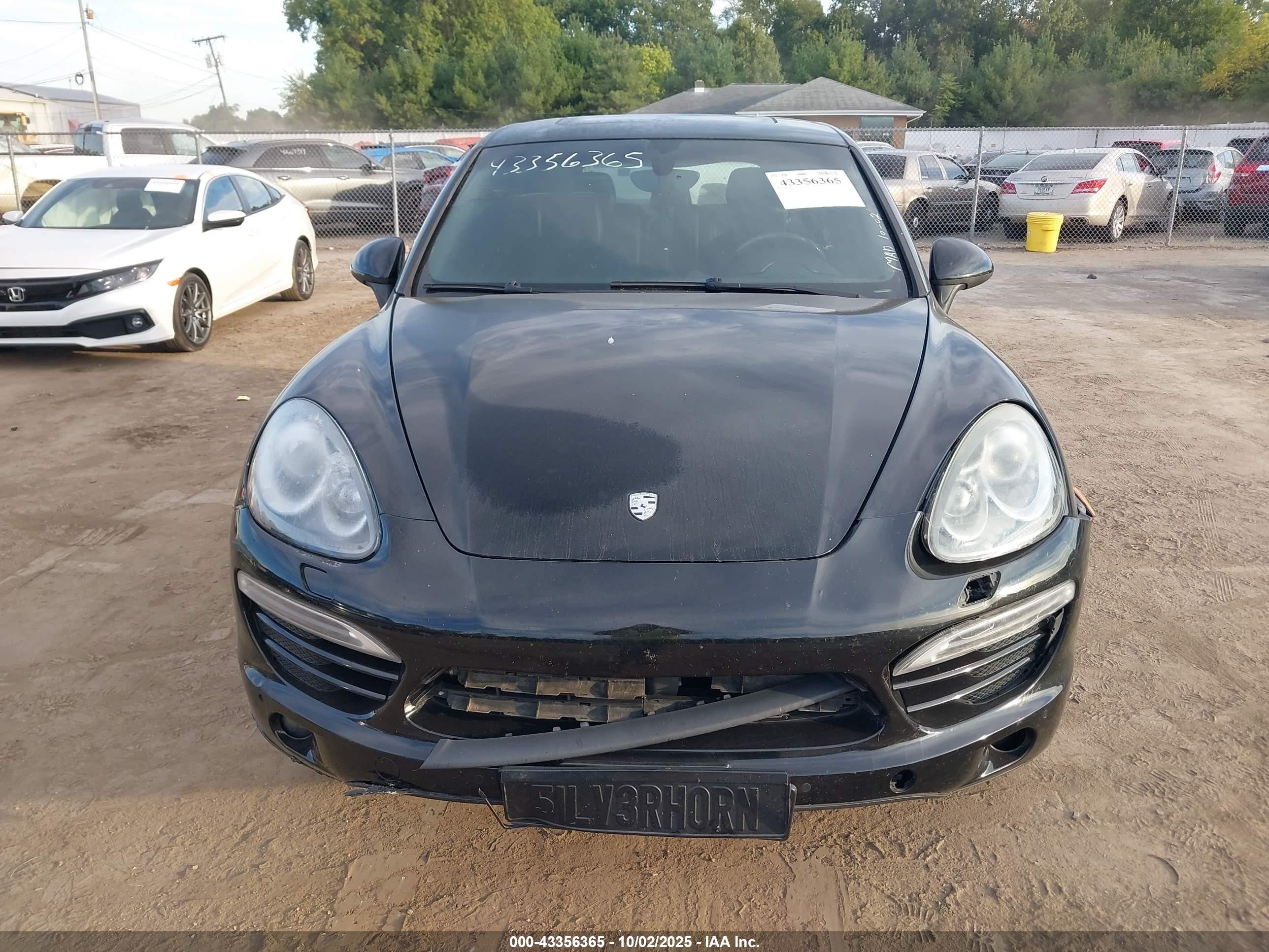 2012 Porsche Cayenne   Black vin: WP1AA2A21CLA00667