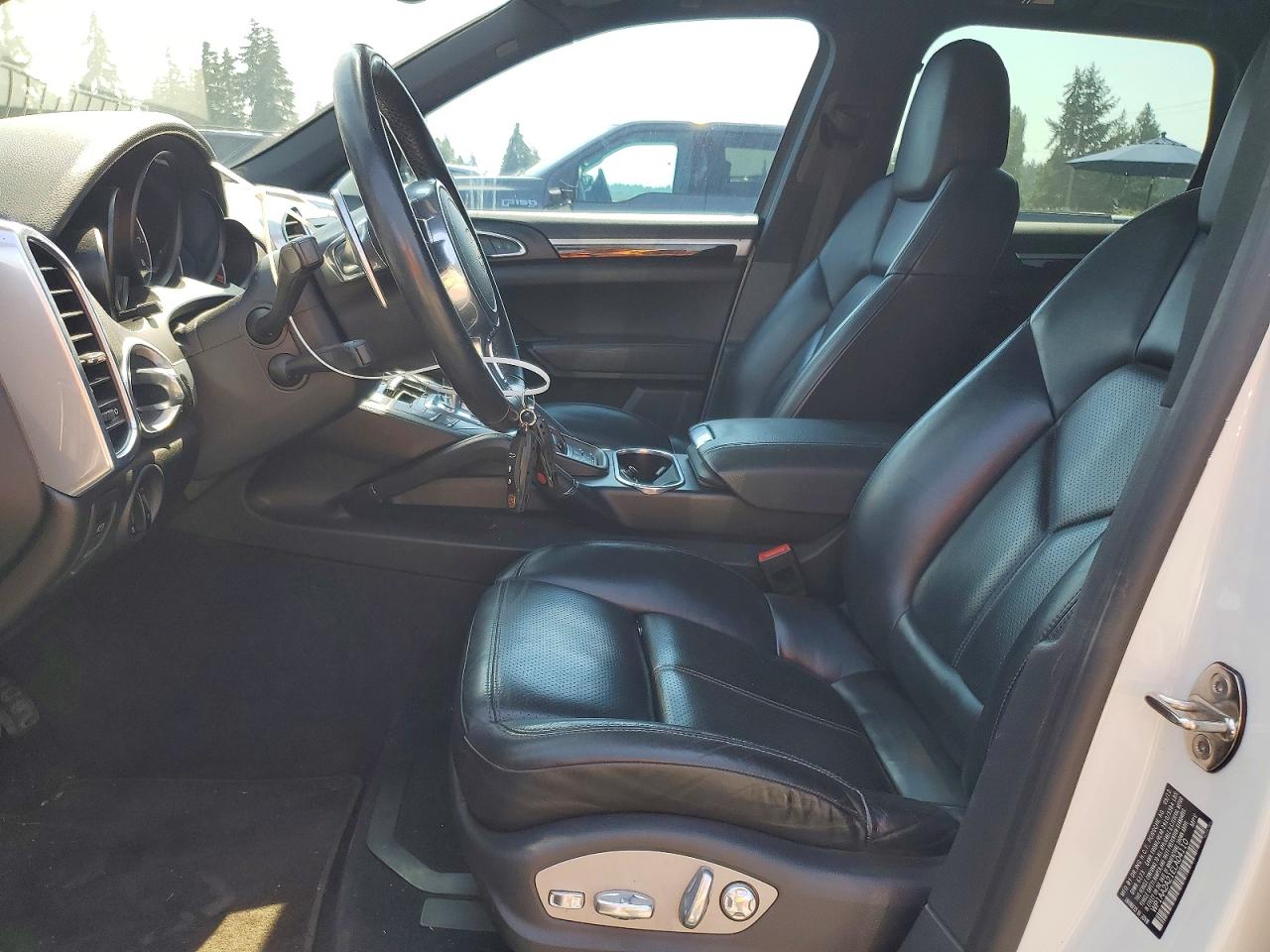 2014 Porsche Cayenne White vin: WP1AA2A21ELA04110