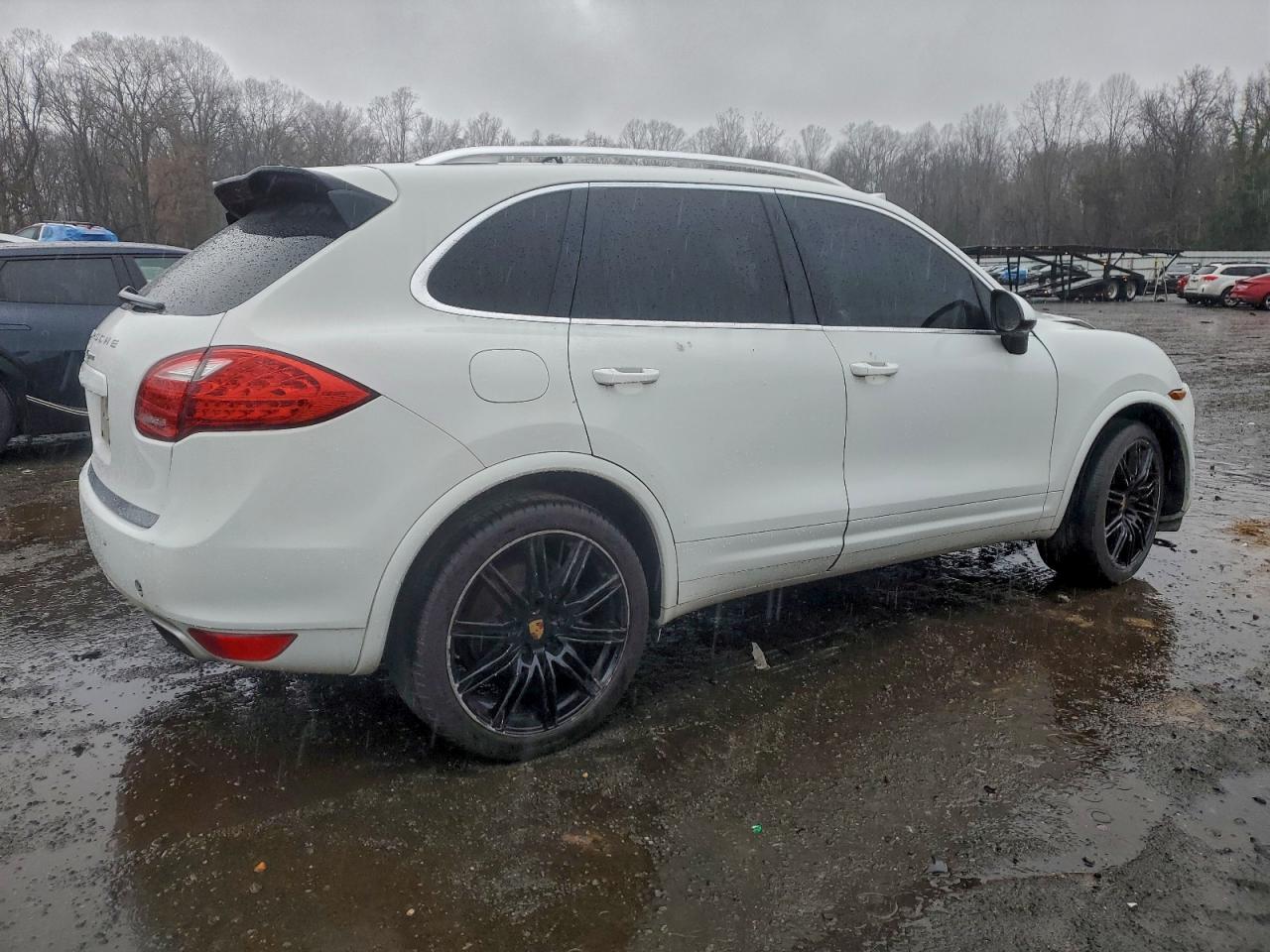 2014 Porsche Cayenne White vin: WP1AA2A21ELA93869